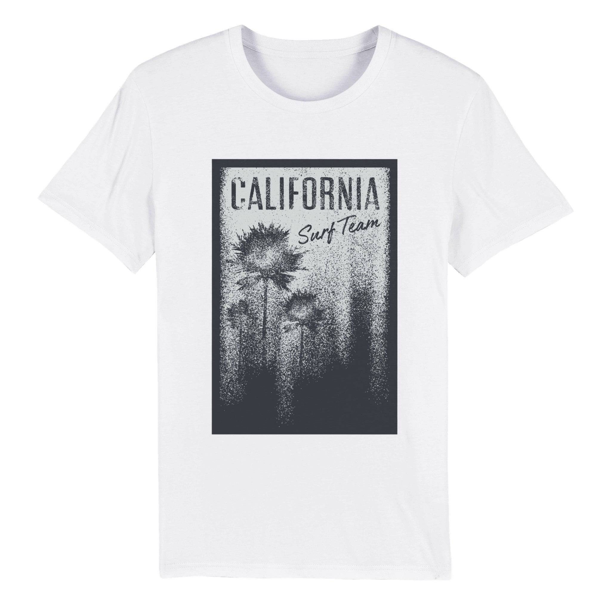 100% Organic Unisex T-shirt-California-Surf-team - Enet Images