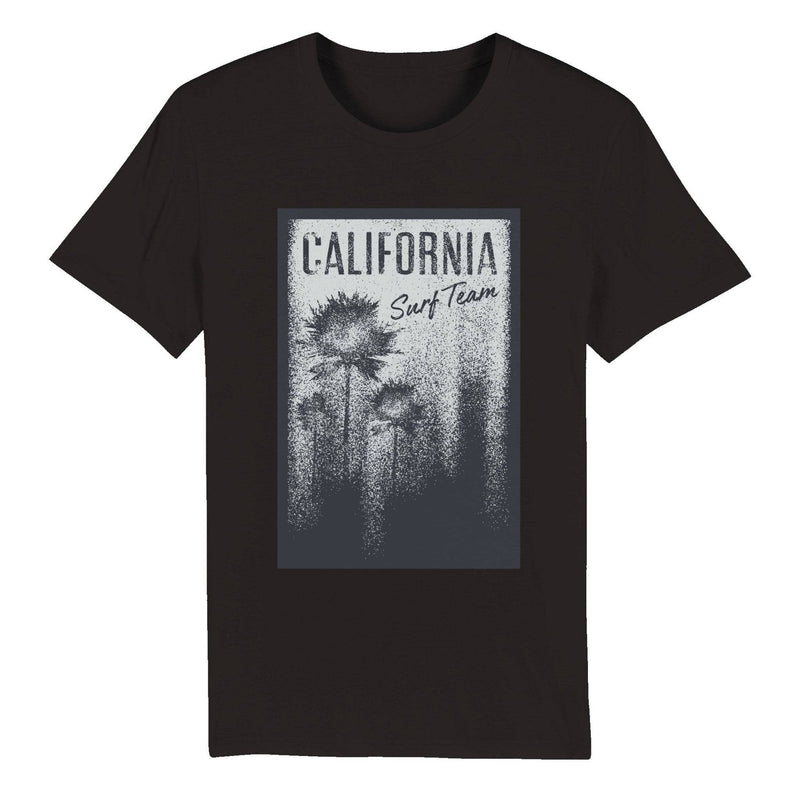 100% Organic Unisex T-shirt-California-Surf-team - Enet Images