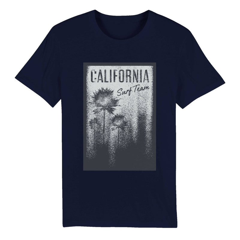 100% Organic Unisex T-shirt-California-Surf-team - Enet Images