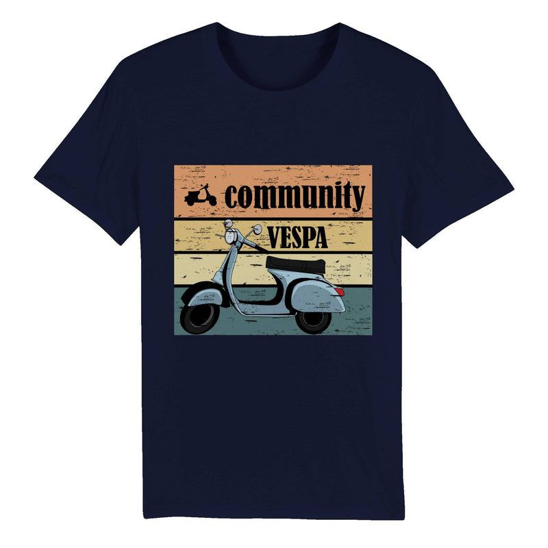 100% Organic Unisex T-shirt/Community-Vespa - Enet Images