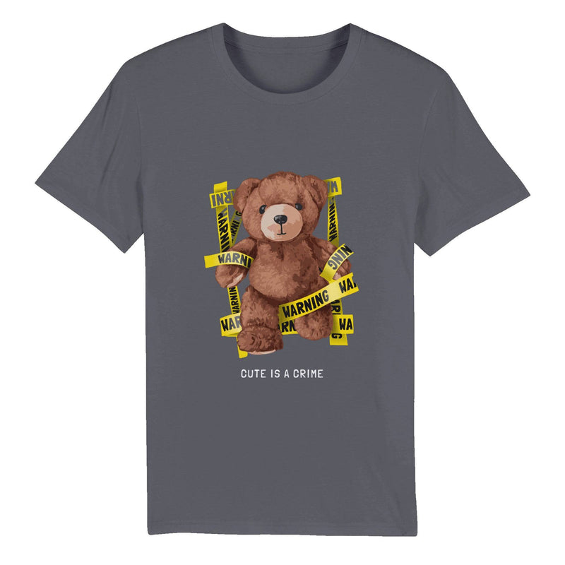 100% Organic Unisex T-shirt/Cute-Is-A-Crime - Enet Images