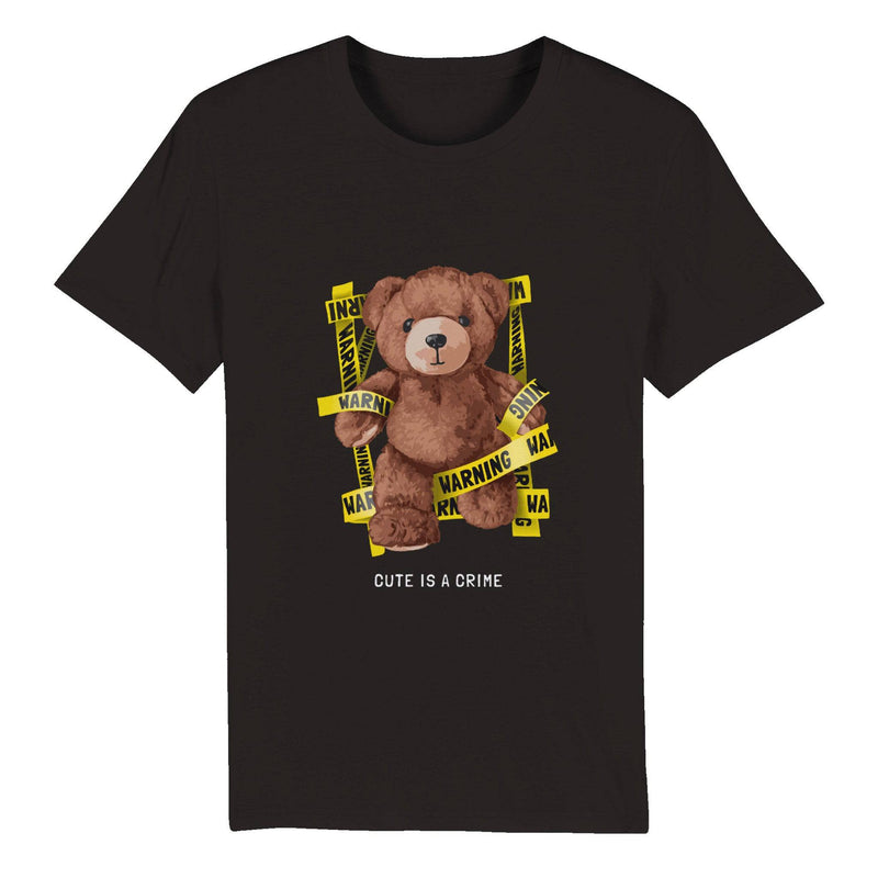 100% Organic Unisex T-shirt/Cute-Is-A-Crime - Enet Images
