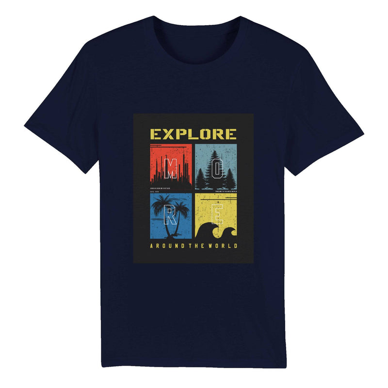 100% Organic Unisex T-shirt/Explore-More - Enet Images
