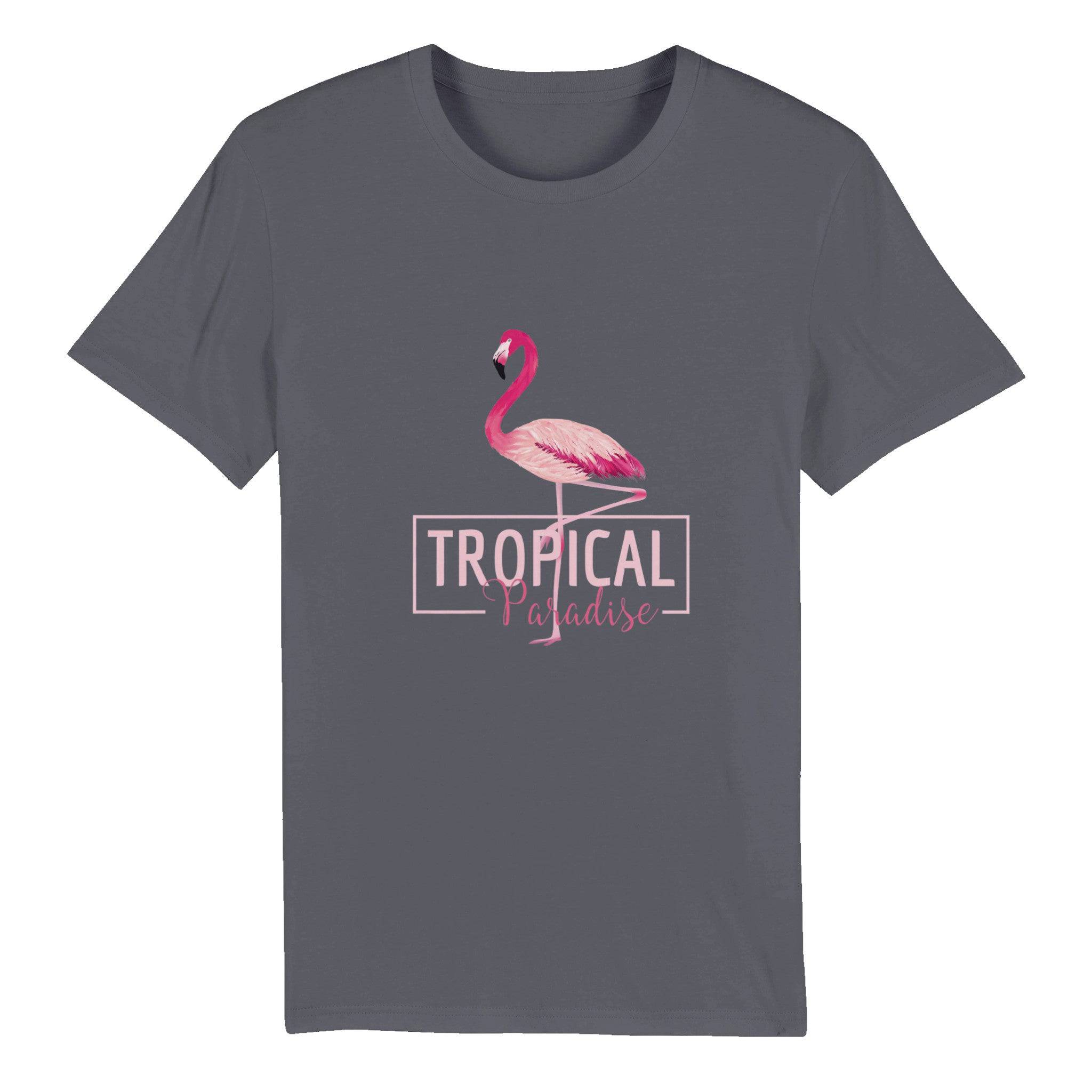 100% Organic Unisex T-shirt/Flamingo-Tropical-Paradise - Enet Images