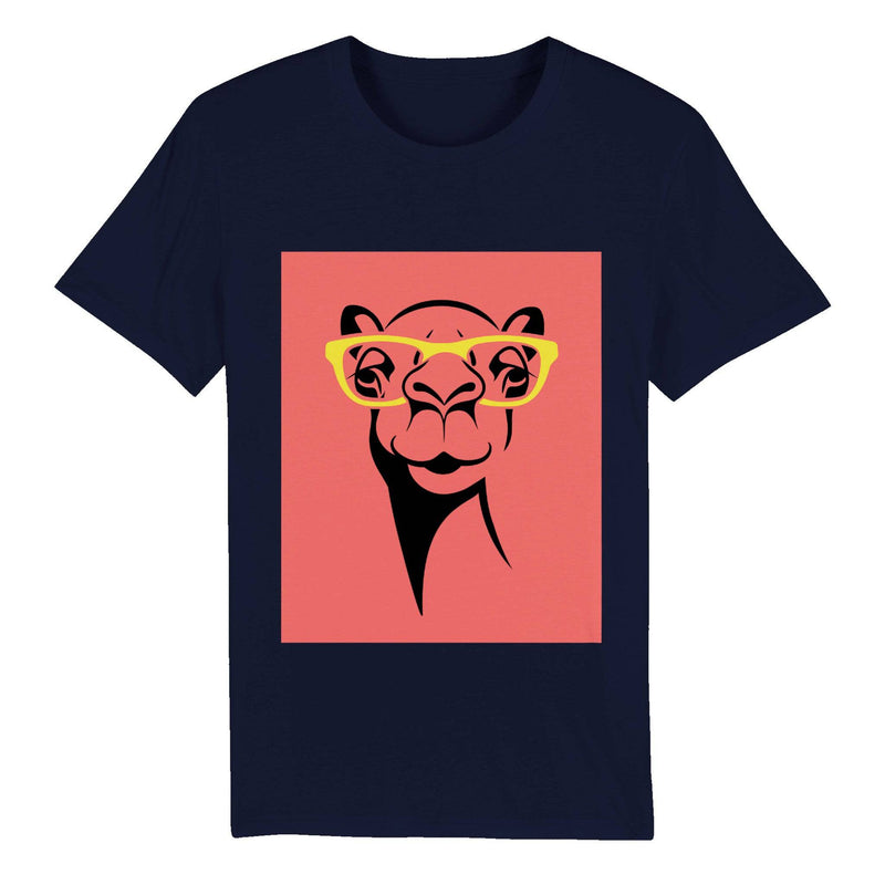 100% Organic Unisex T-shirt/Giraffe-Glasses - Enet Images
