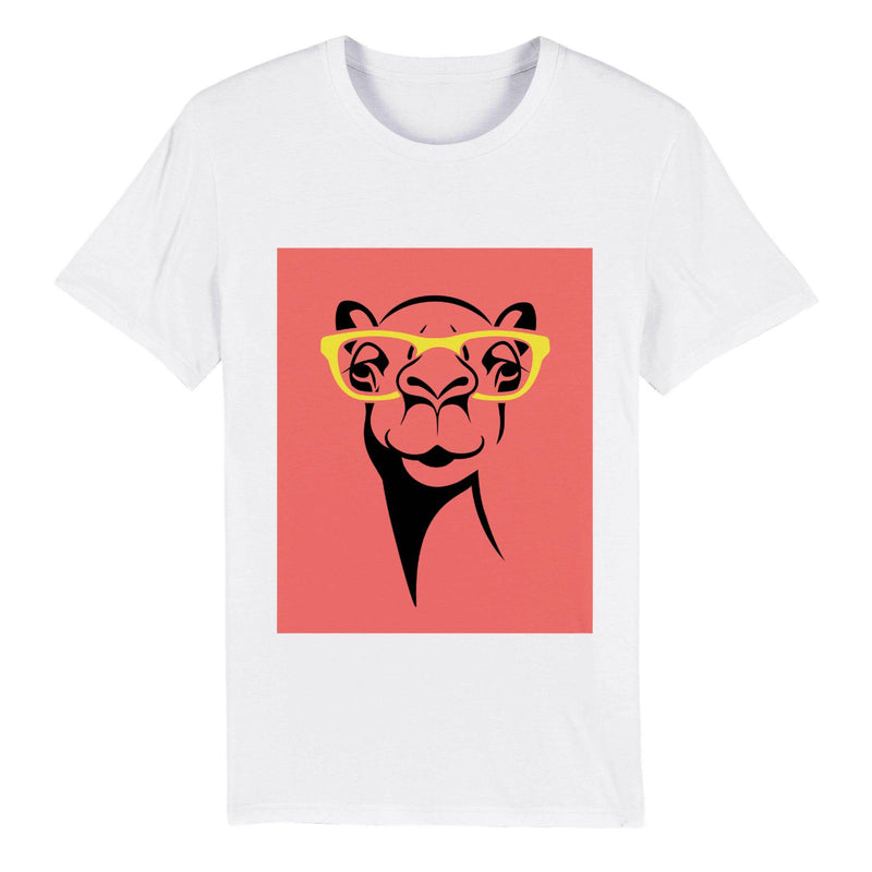 100% Organic Unisex T-shirt/Giraffe-Glasses - Enet Images