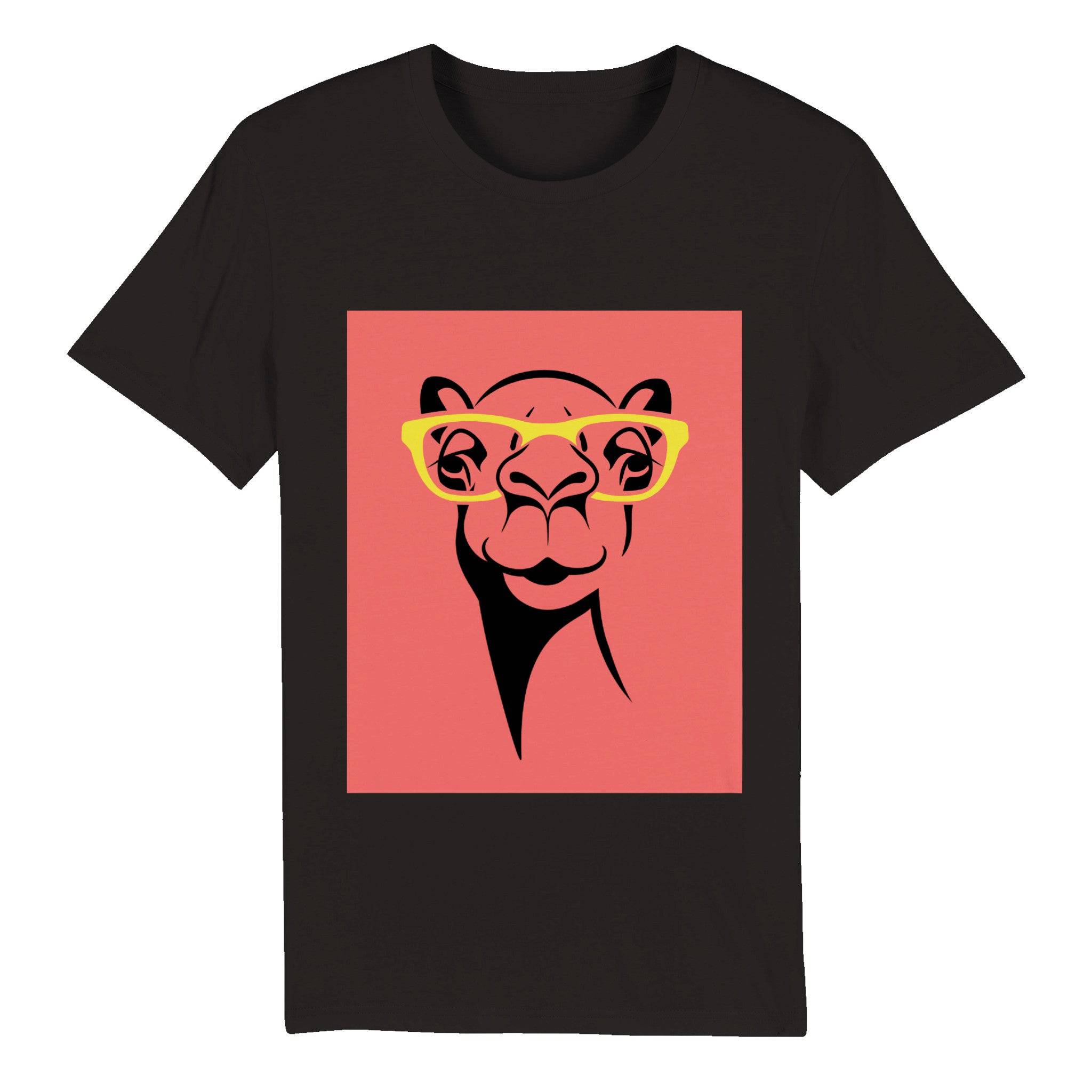 100% Organic Unisex T-shirt/Giraffe-Glasses - Enet Images