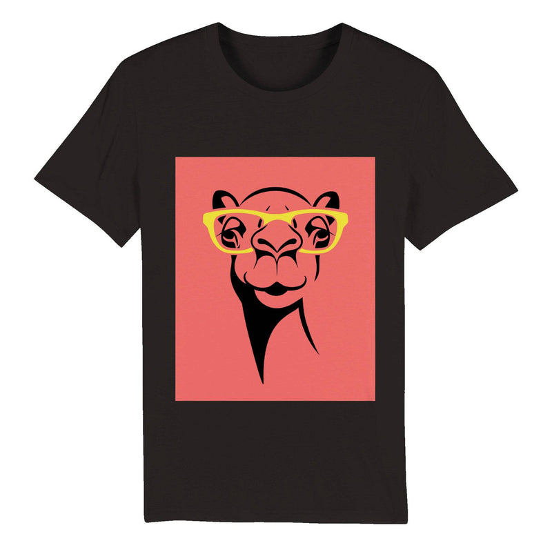 100% Organic Unisex T-shirt/Giraffe-Glasses - Enet Images