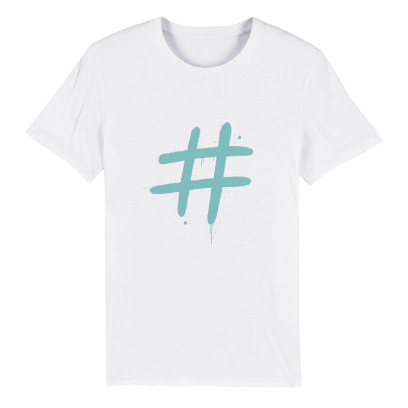 100% Organic Unisex T-shirt/Hashtag - Enet Images