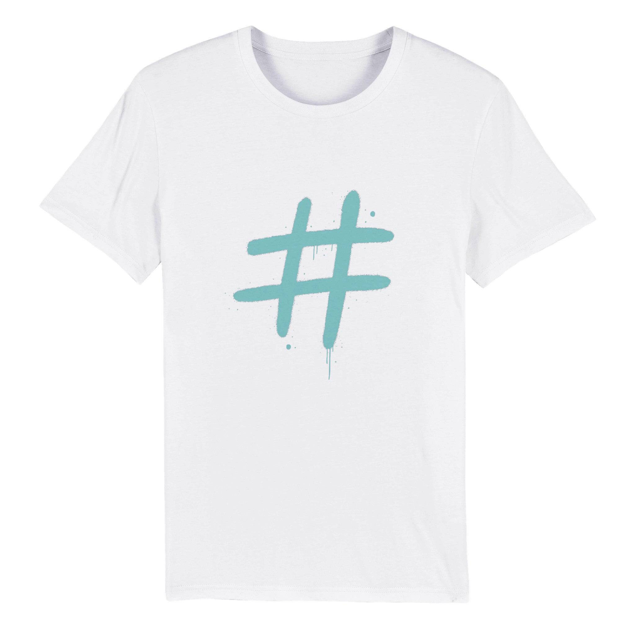 100% Organic Unisex T-shirt/Hashtag - Enet Images