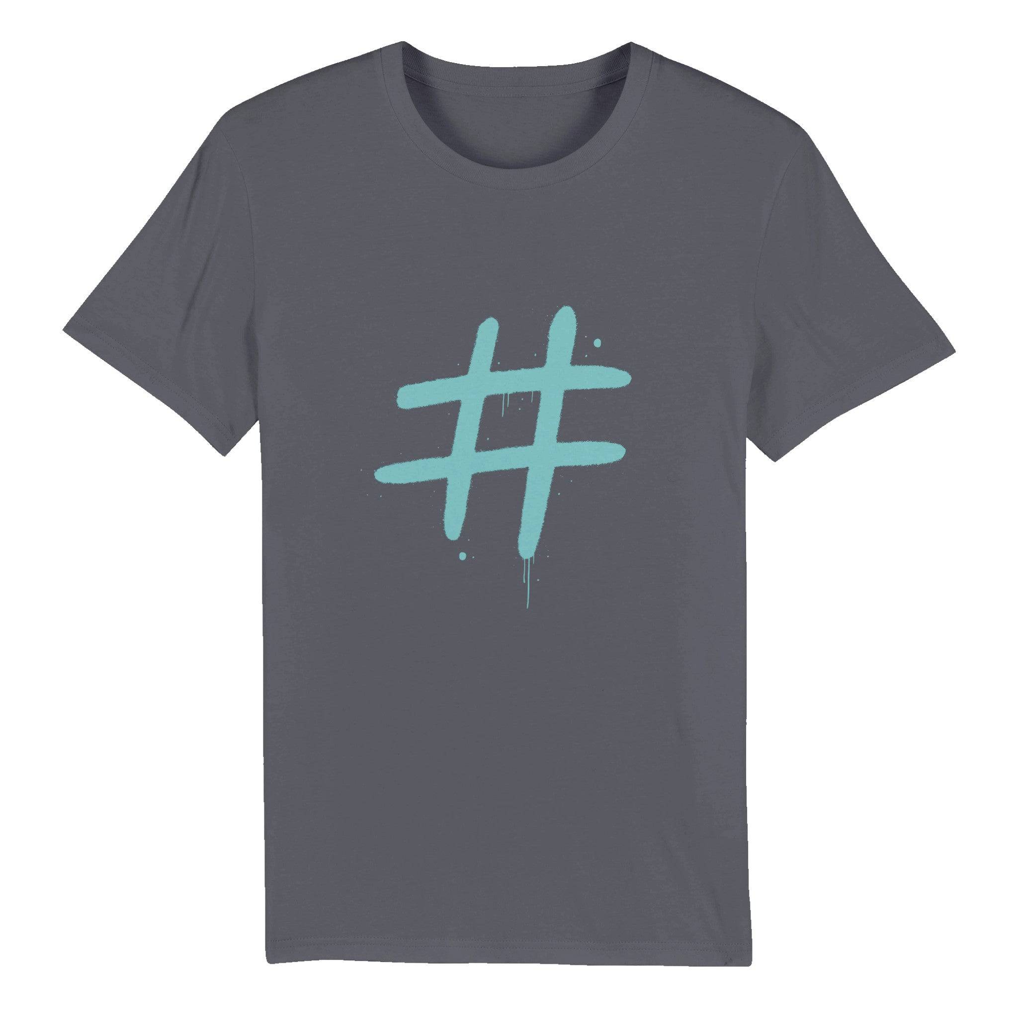 100% Organic Unisex T-shirt/Hashtag - Enet Images