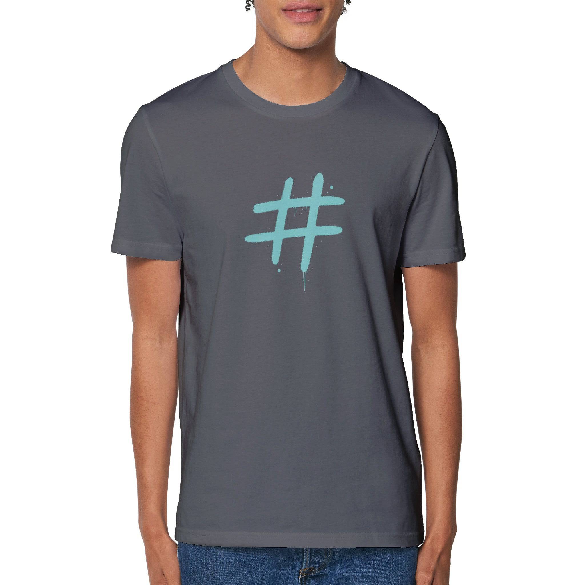 100% Organic Unisex T-shirt/Hashtag - Enet Images