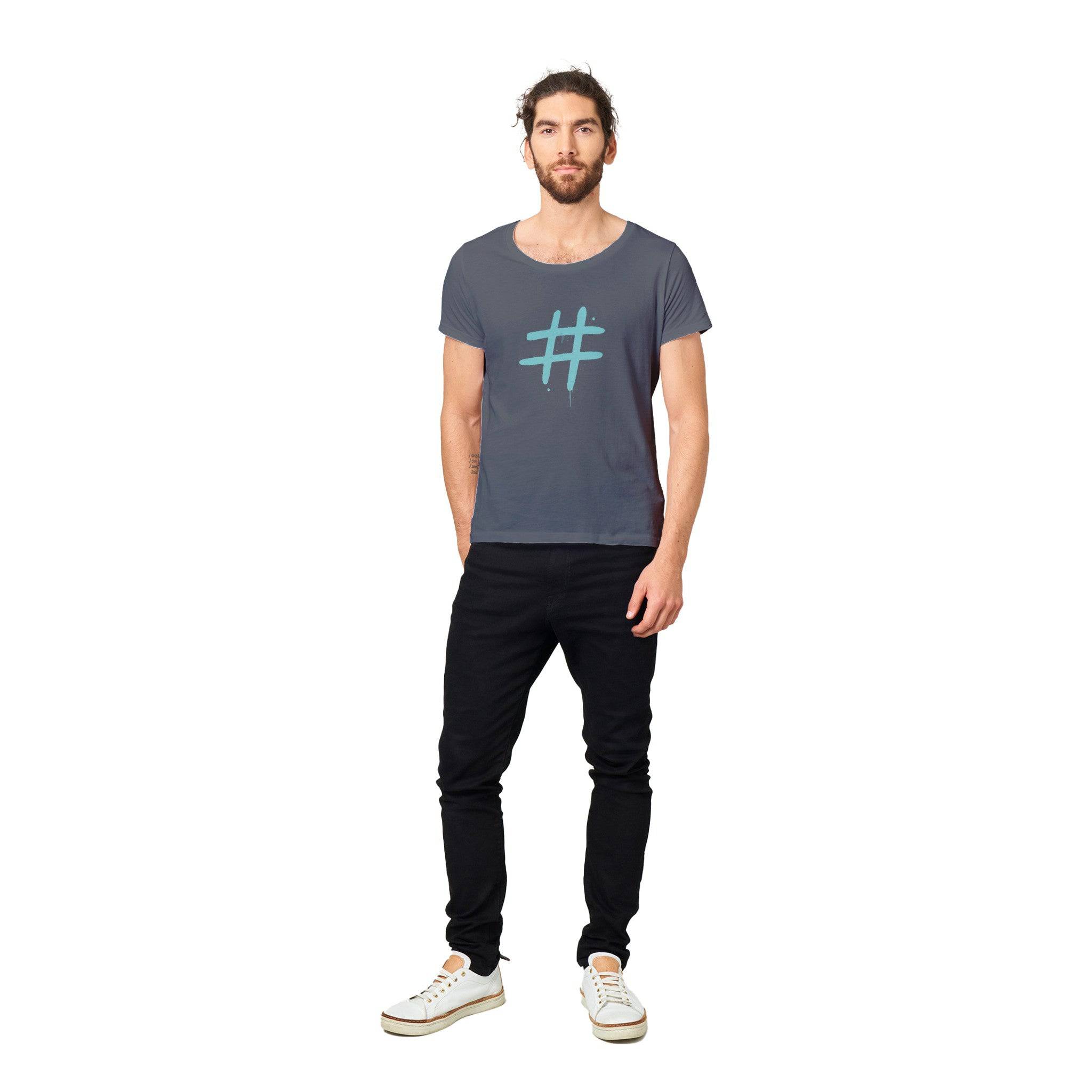 100% Organic Unisex T-shirt/Hashtag - Enet Images