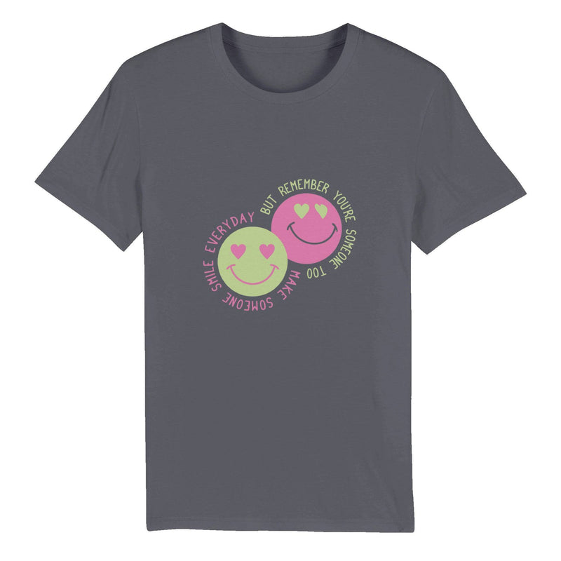100% Organic Unisex T-shirt/Make-Someone-Smile - Enet Images