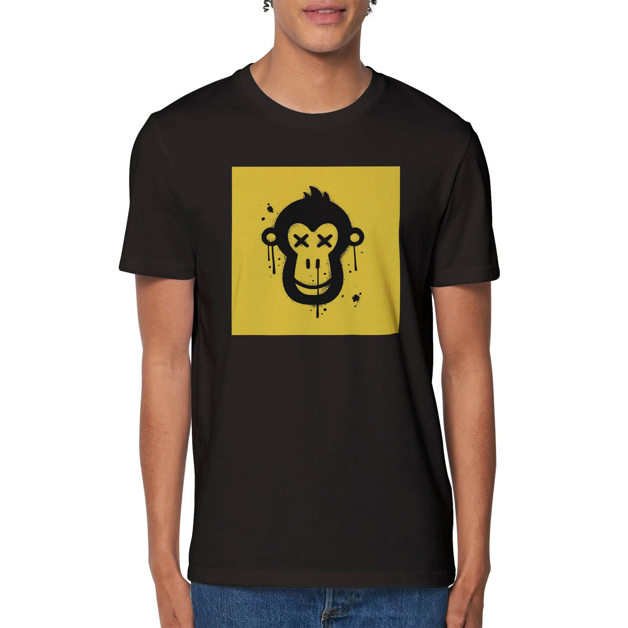 100% Organic Unisex T-shirt/Monkey-X - Enet Images