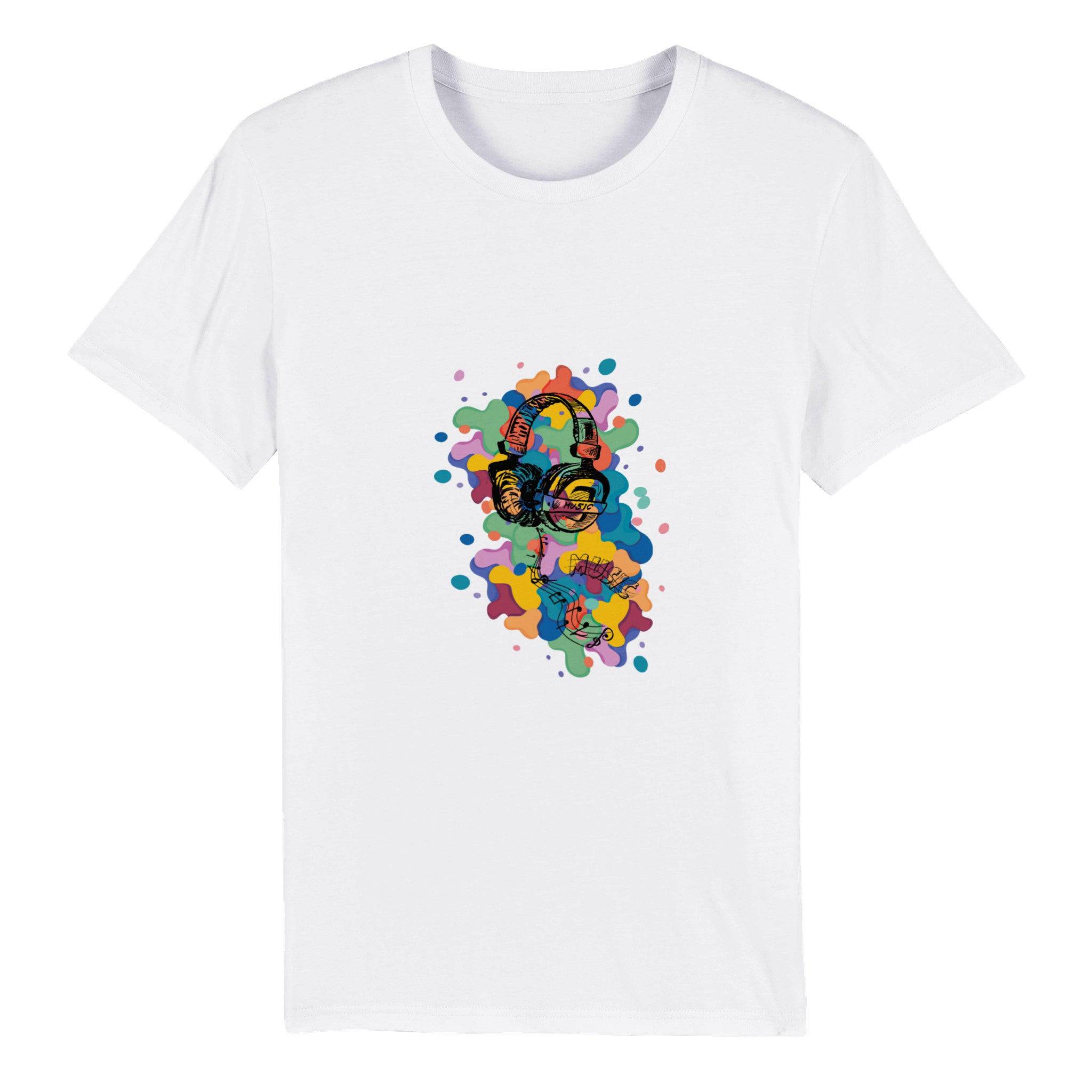 100% Organic Unisex T-shirt/Music-Color - Enet Images