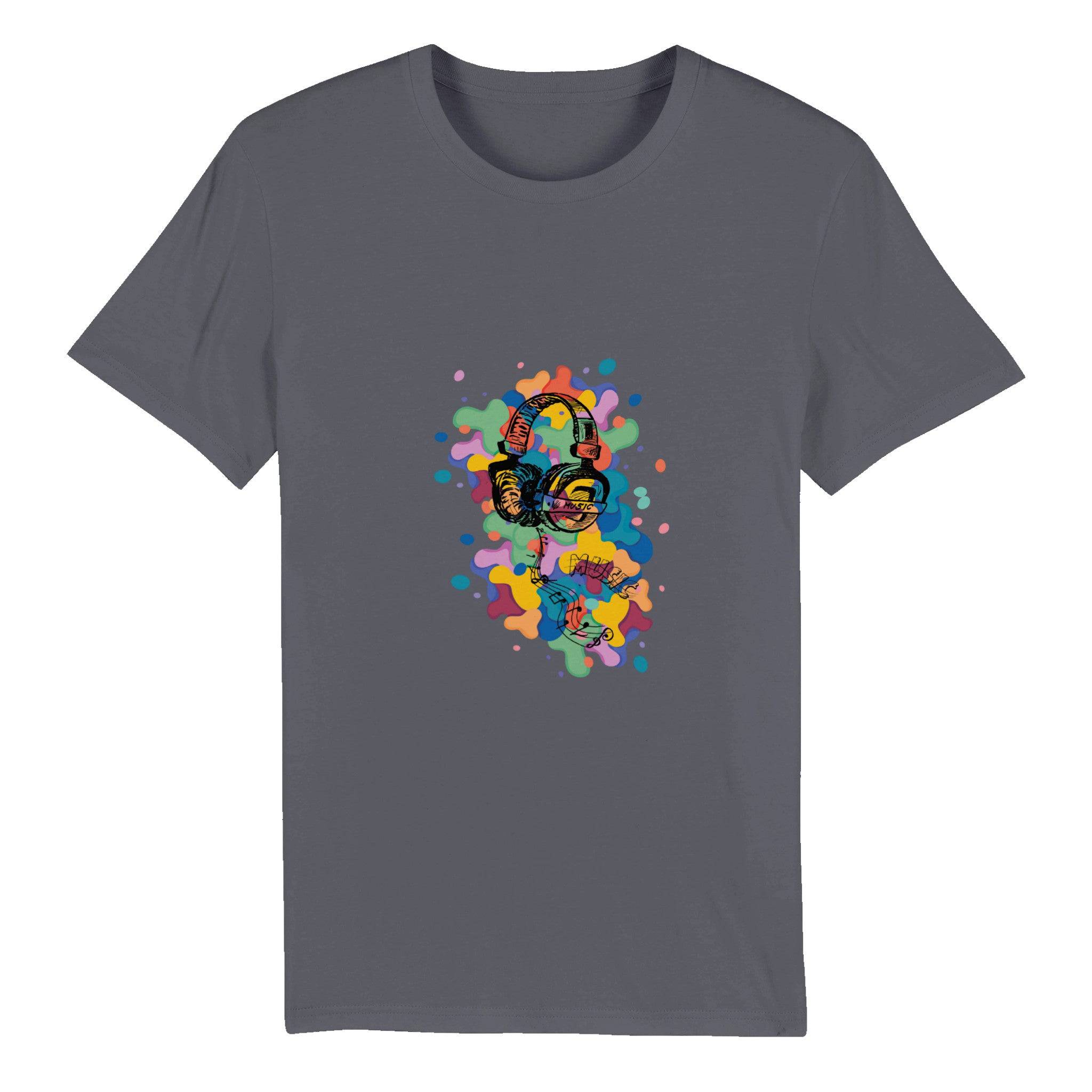 100% Organic Unisex T-shirt/Music-Color - Enet Images