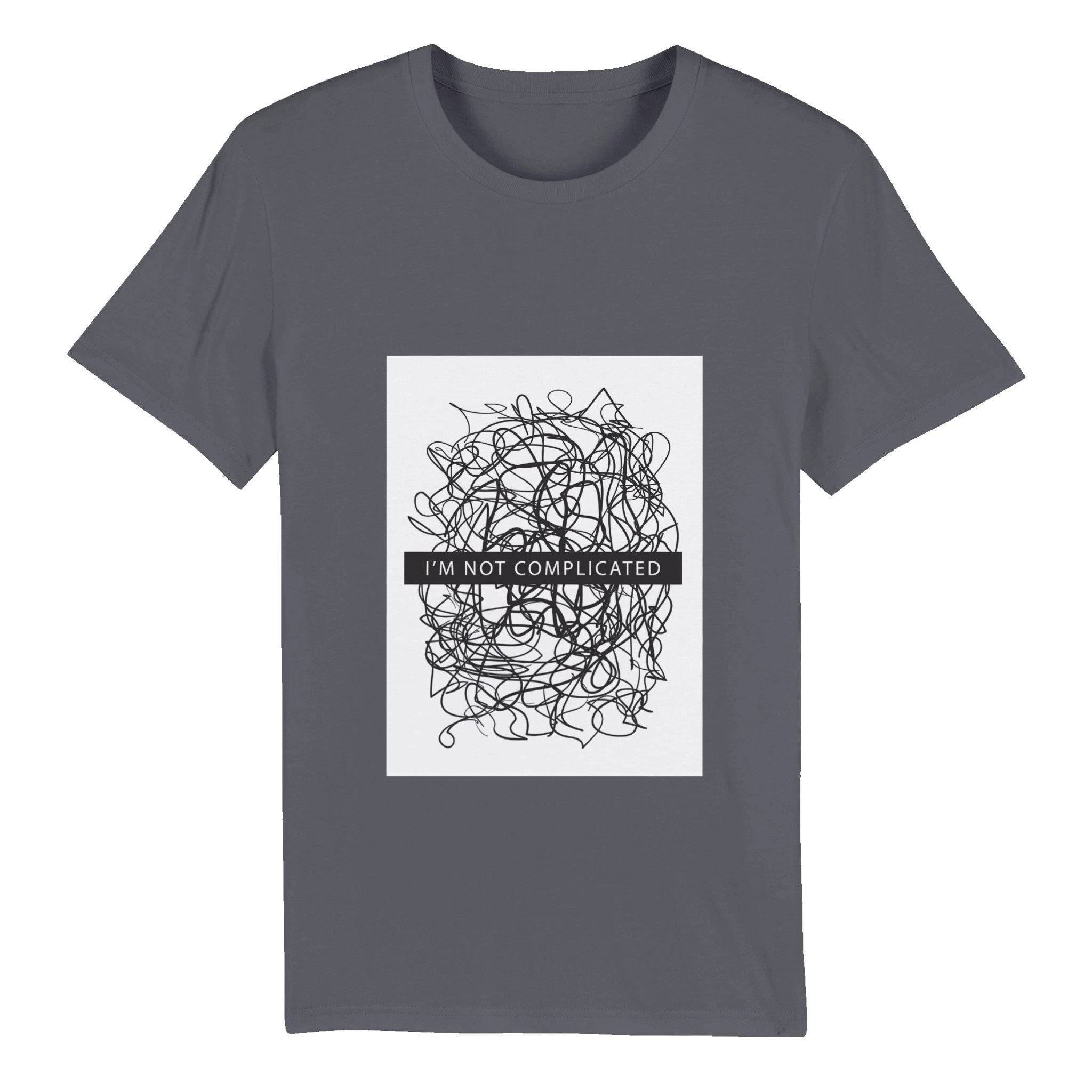 100% Organic Unisex T-shirt/Not-Complicated - Enet Images