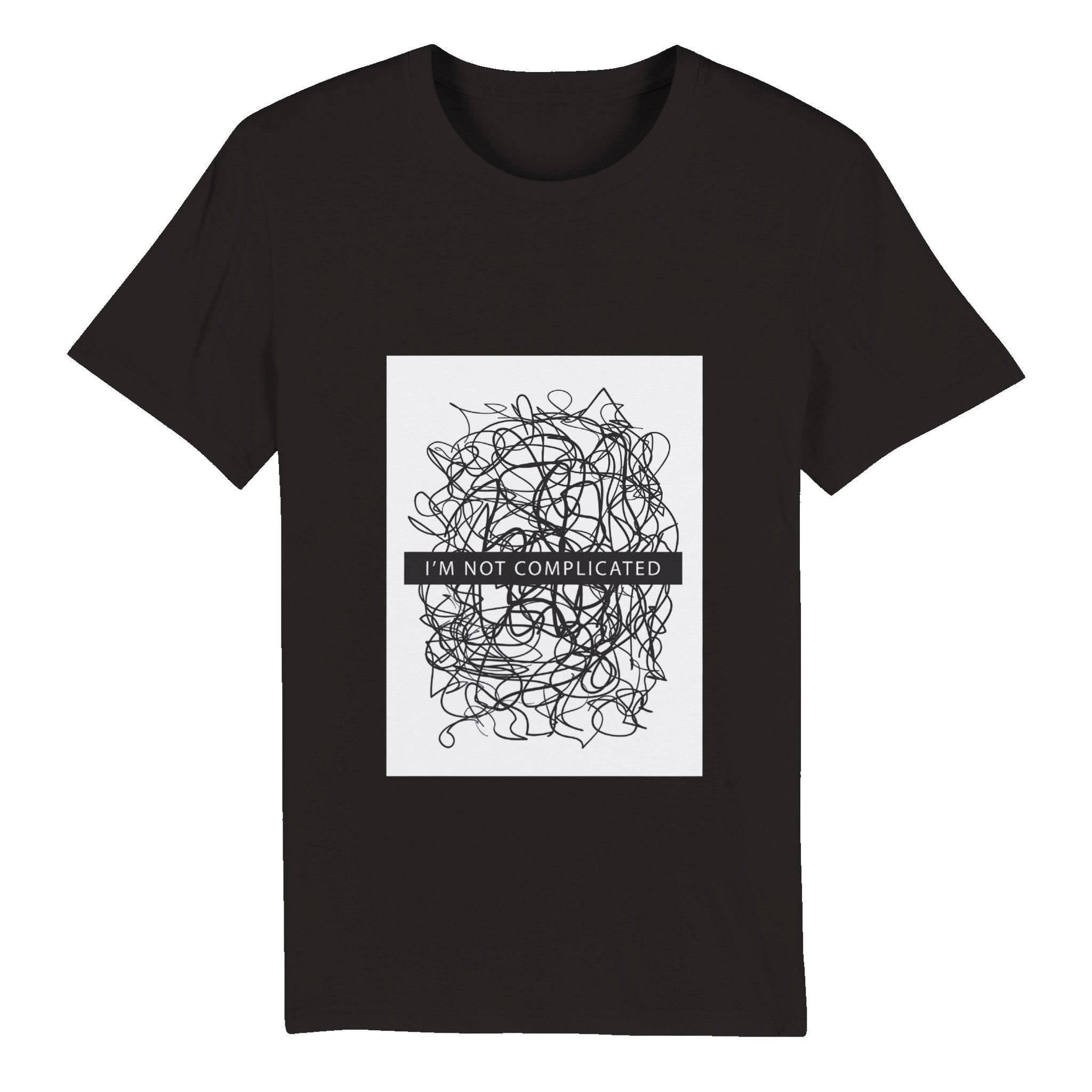 100% Organic Unisex T-shirt/Not-Complicated - Enet Images