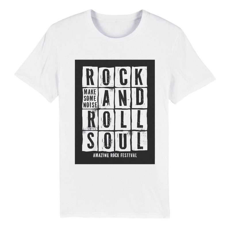 100% Organic Unisex T-shirt/Rock-And-Roll-Soul - Enet Images