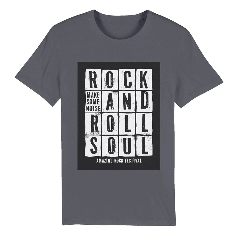 100% Organic Unisex T-shirt/Rock-And-Roll-Soul - Enet Images