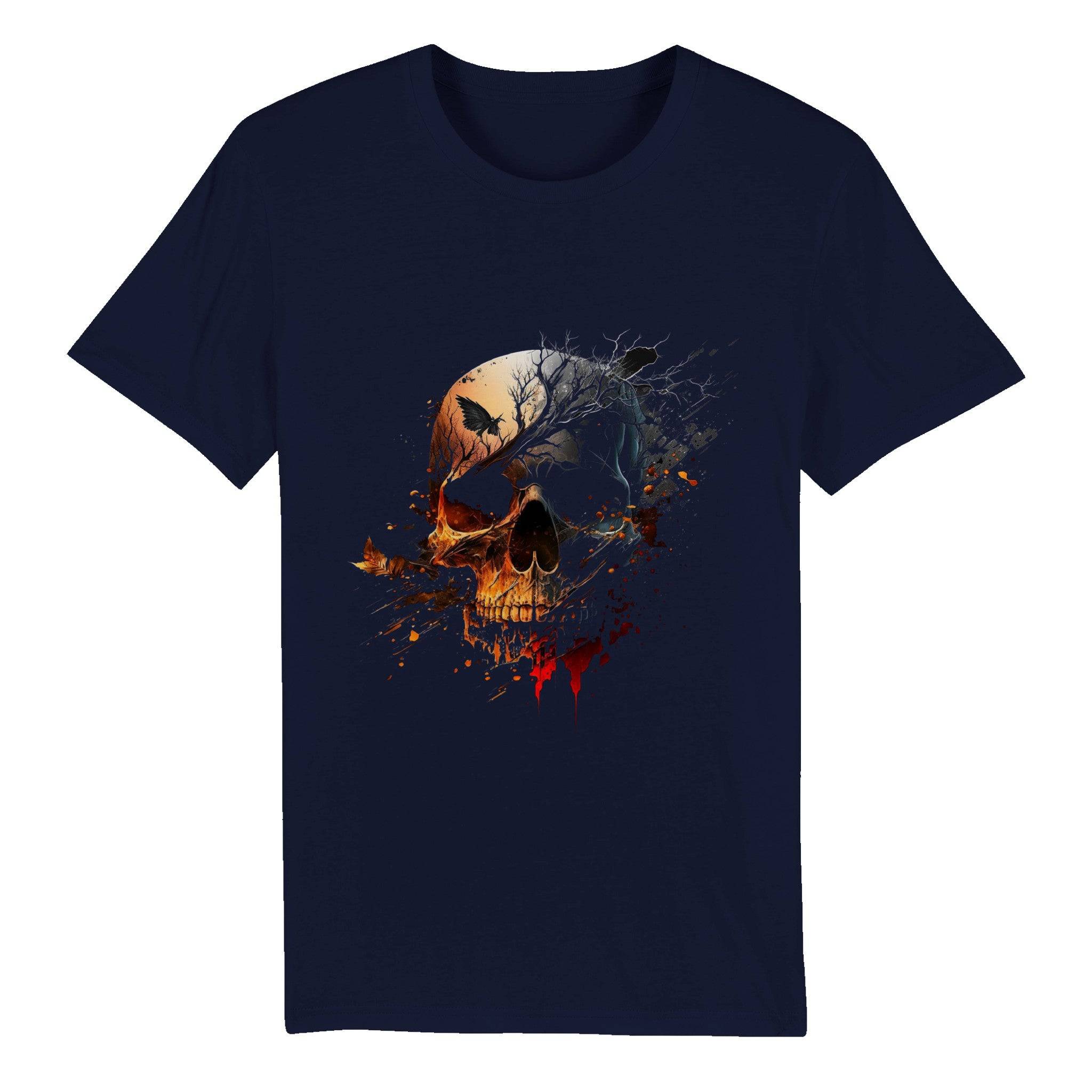 100% Organic Unisex T-shirt/Skull - Enet Images