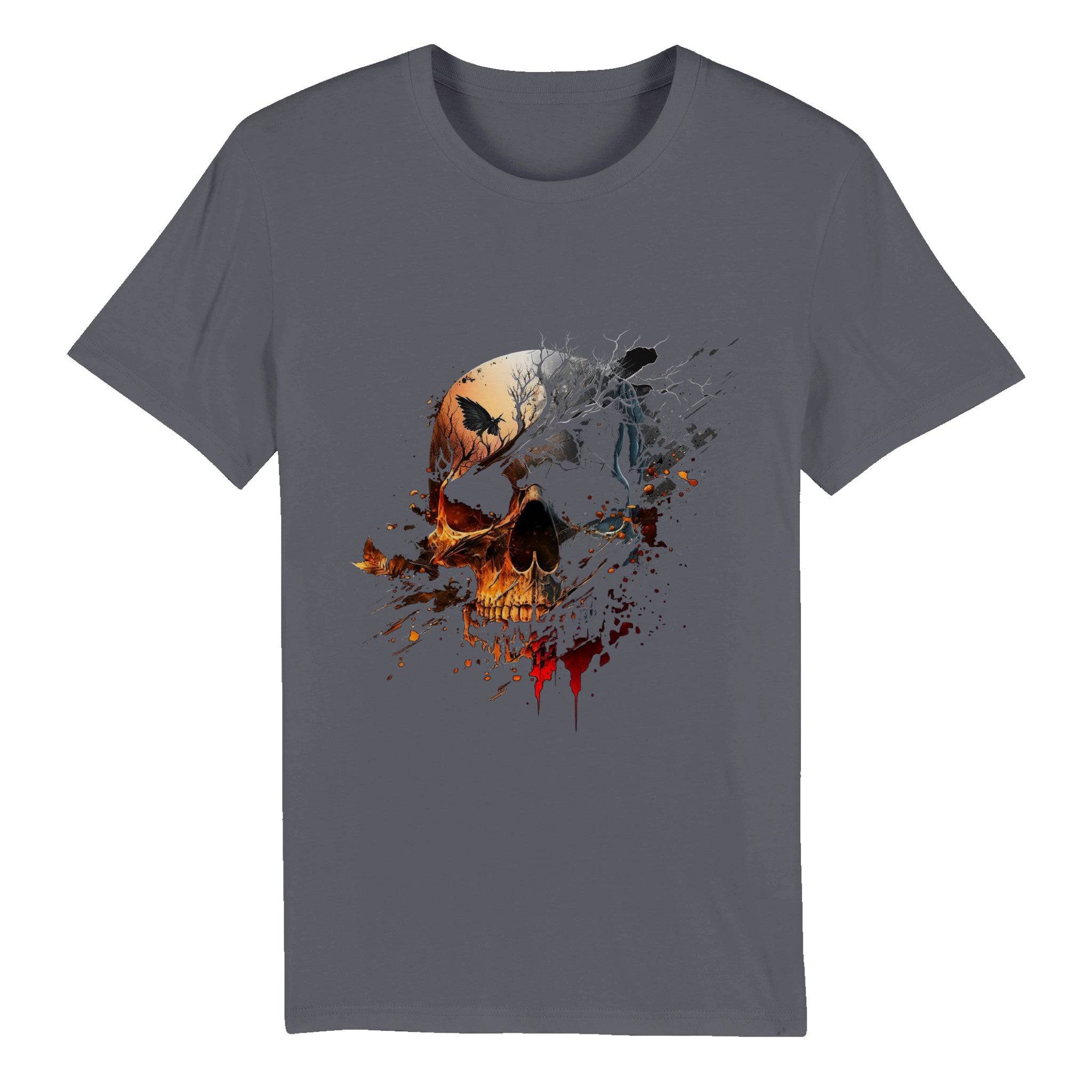 100% Organic Unisex T-shirt/Skull - Enet Images