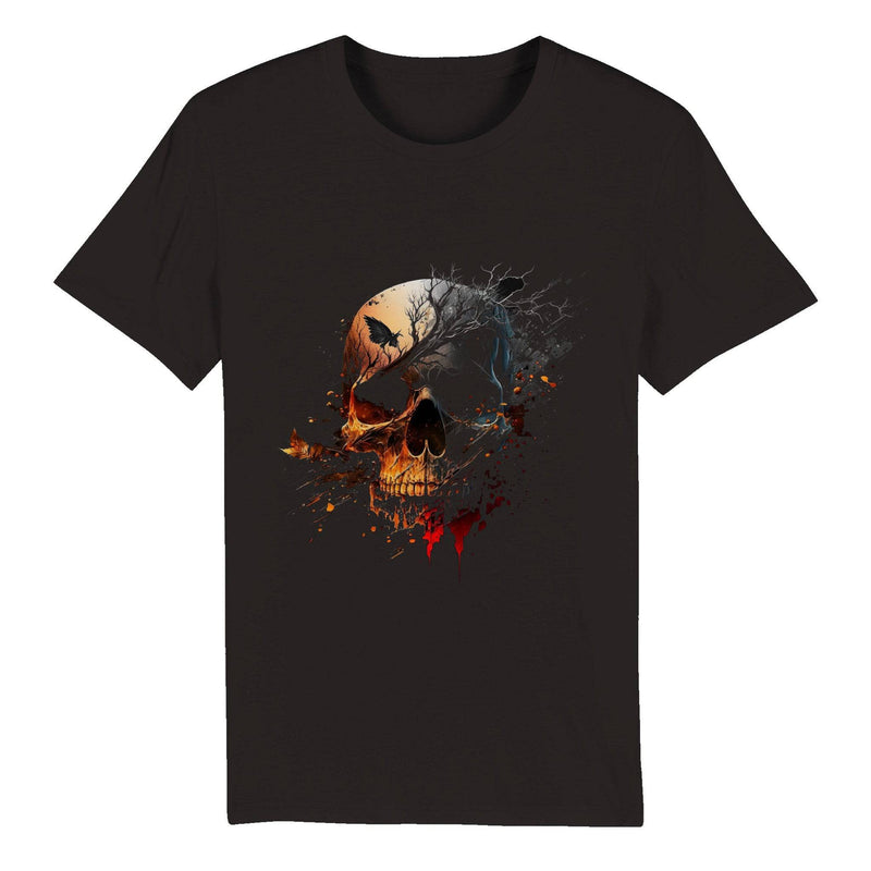 100% Organic Unisex T-shirt/Skull - Enet Images