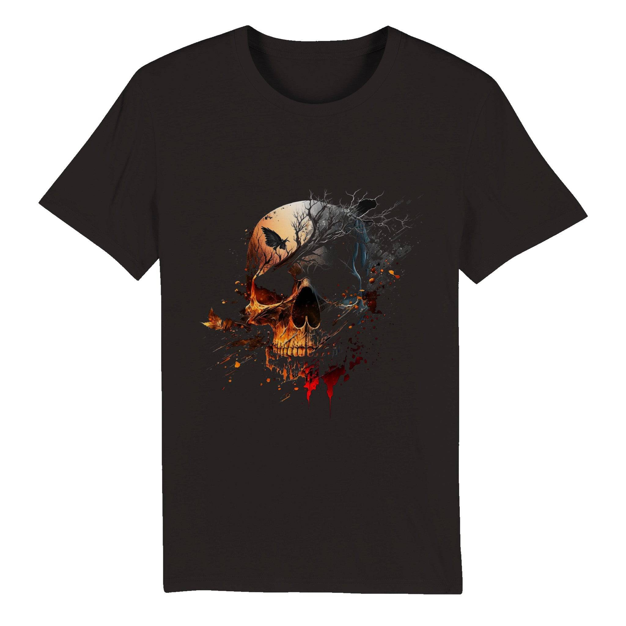 100% Organic Unisex T-shirt/Skull - Enet Images