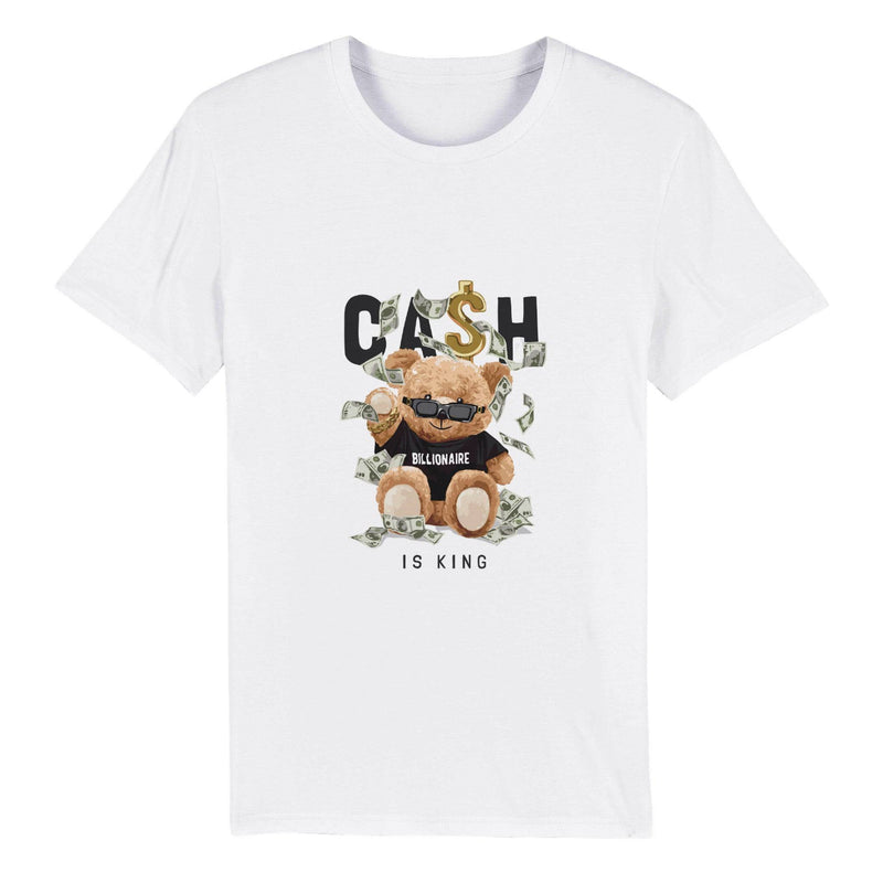 100% Organic Unisex T-shirt/Teddy-Bear-Billioner - Enet Images