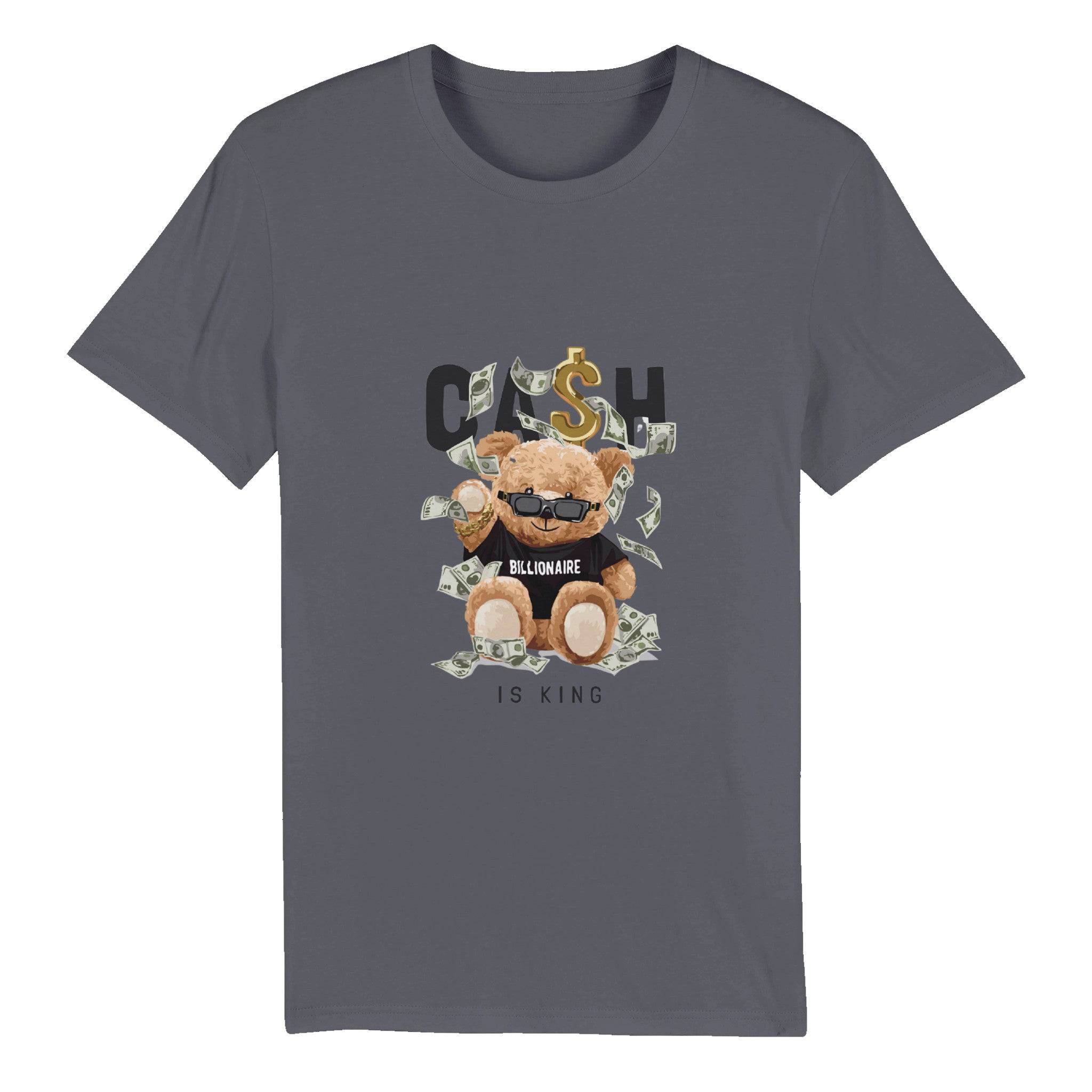 100% Organic Unisex T-shirt/Teddy-Bear-Billioner - Enet Images