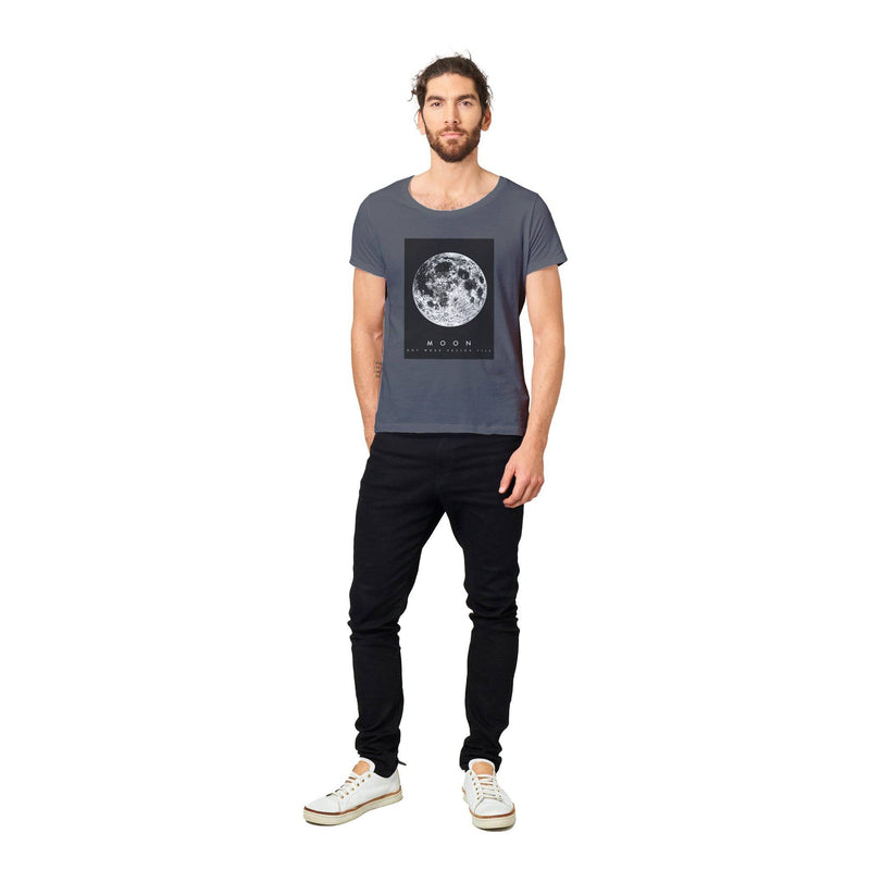 100% Organic Unisex T-shirt/The-Moon - Enet Images