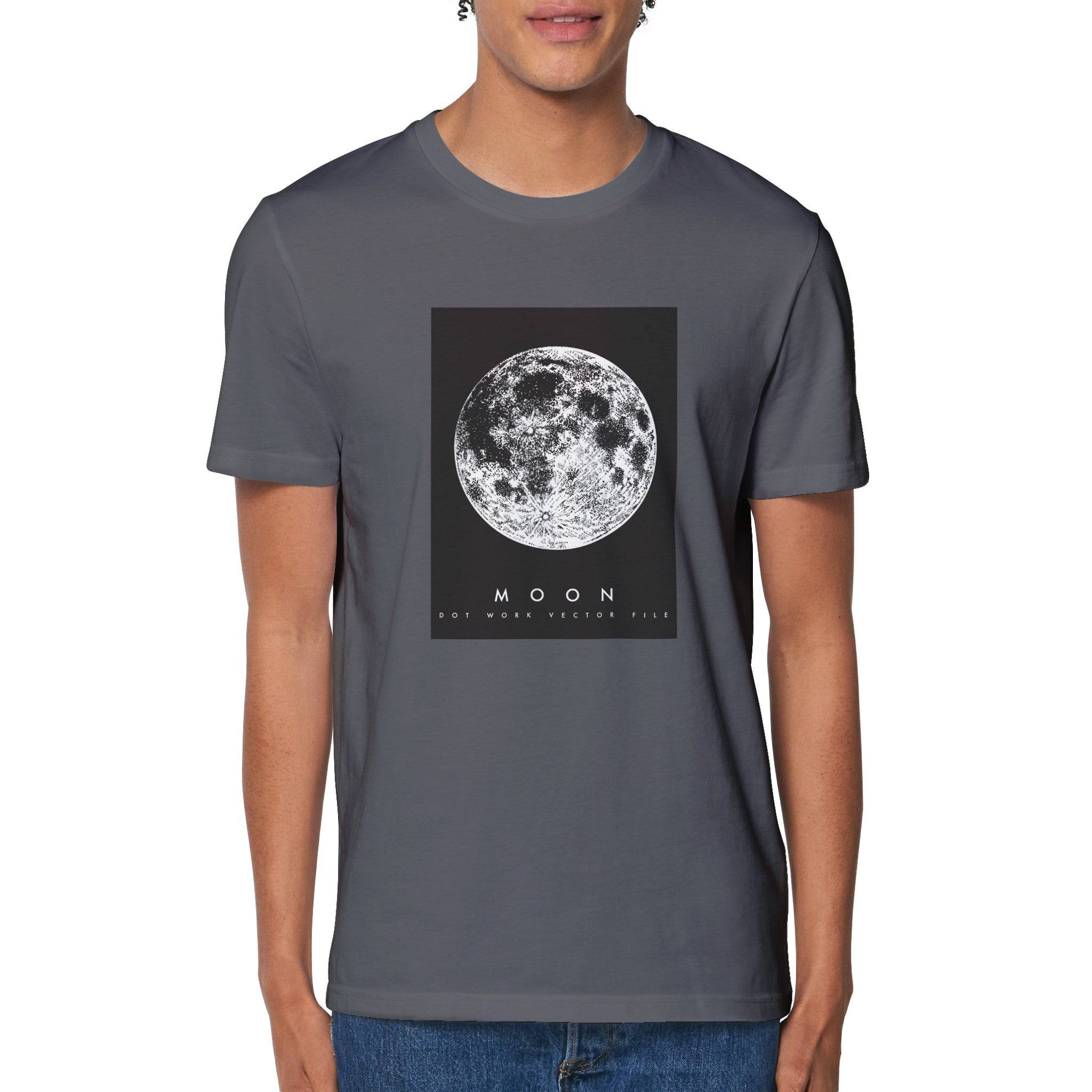 100% Organic Unisex T-shirt/The-Moon - Enet Images