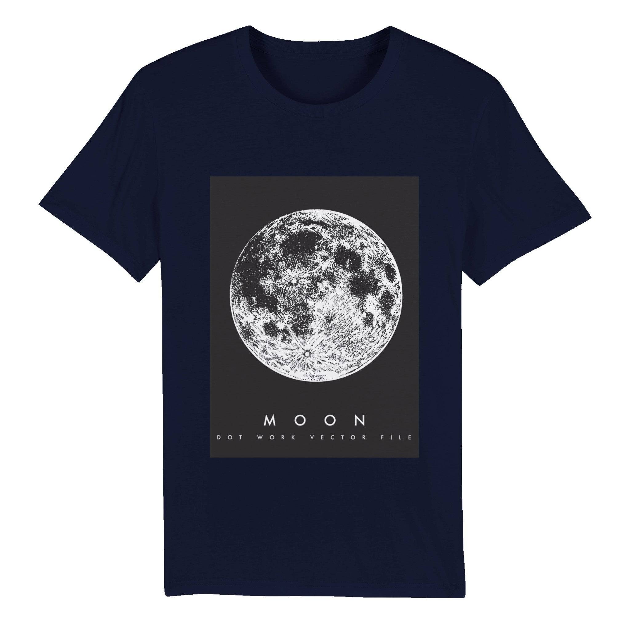 100% Organic Unisex T-shirt/The-Moon - Enet Images