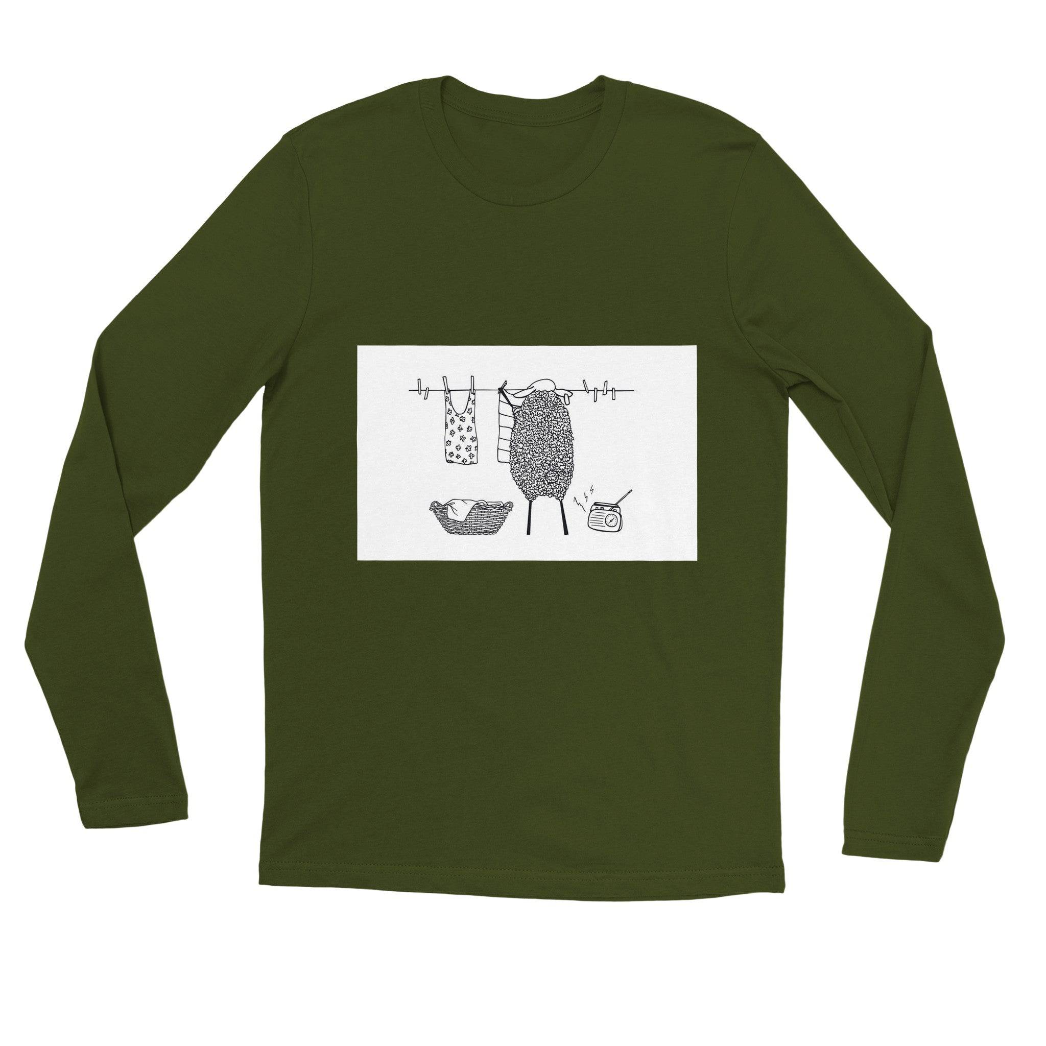 unisex Long sleeve tee/Sheep-Housewife - Enet Images