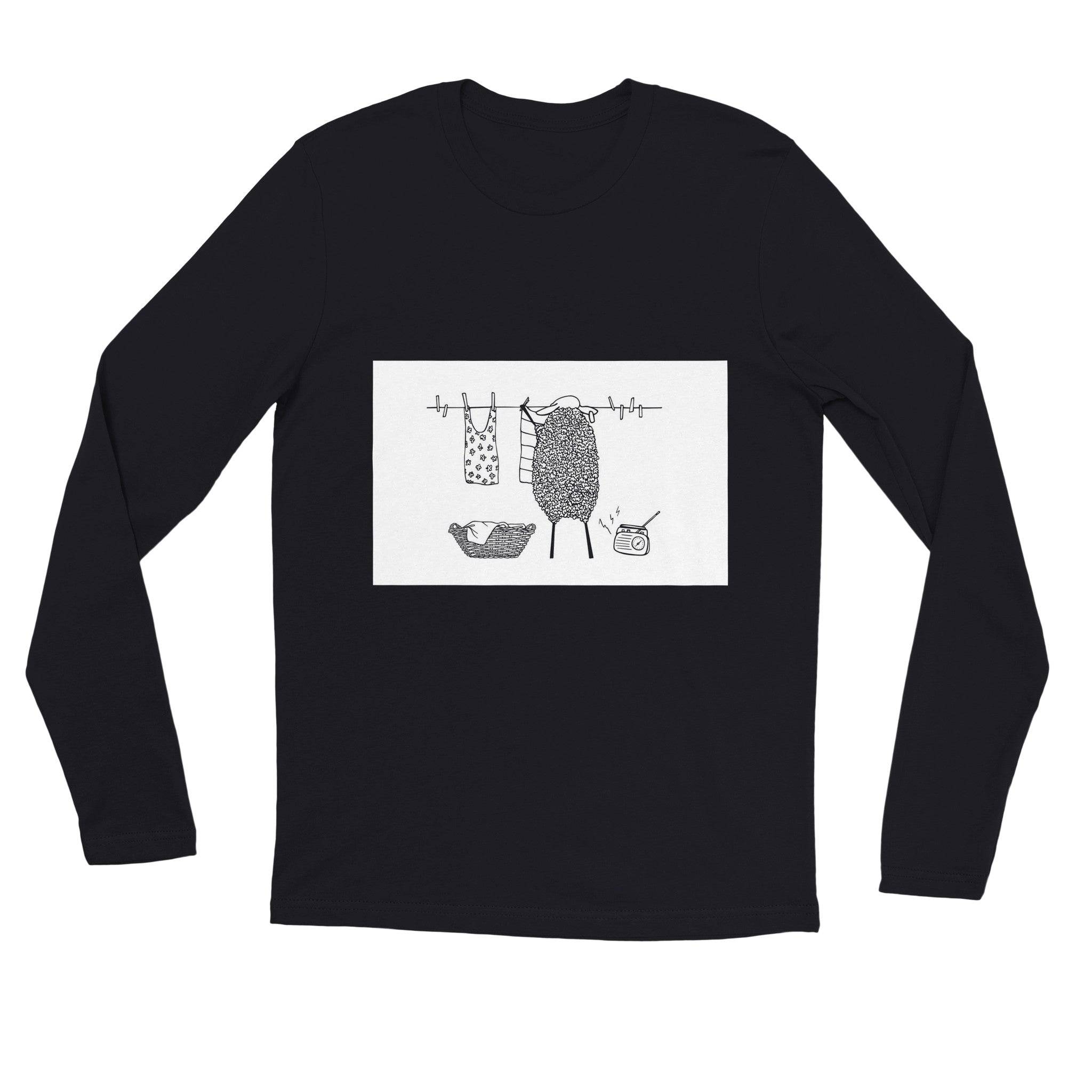 unisex Long sleeve tee/Sheep-Housewife - Enet Images
