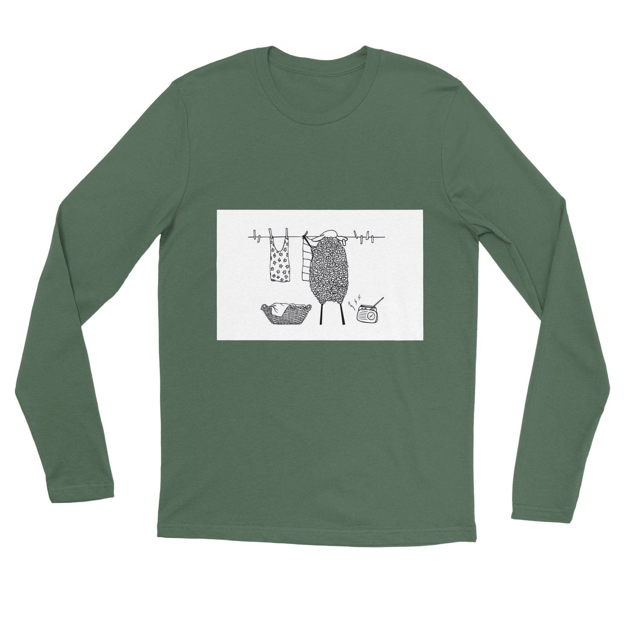 unisex Long sleeve tee/Sheep-Housewife - Enet Images