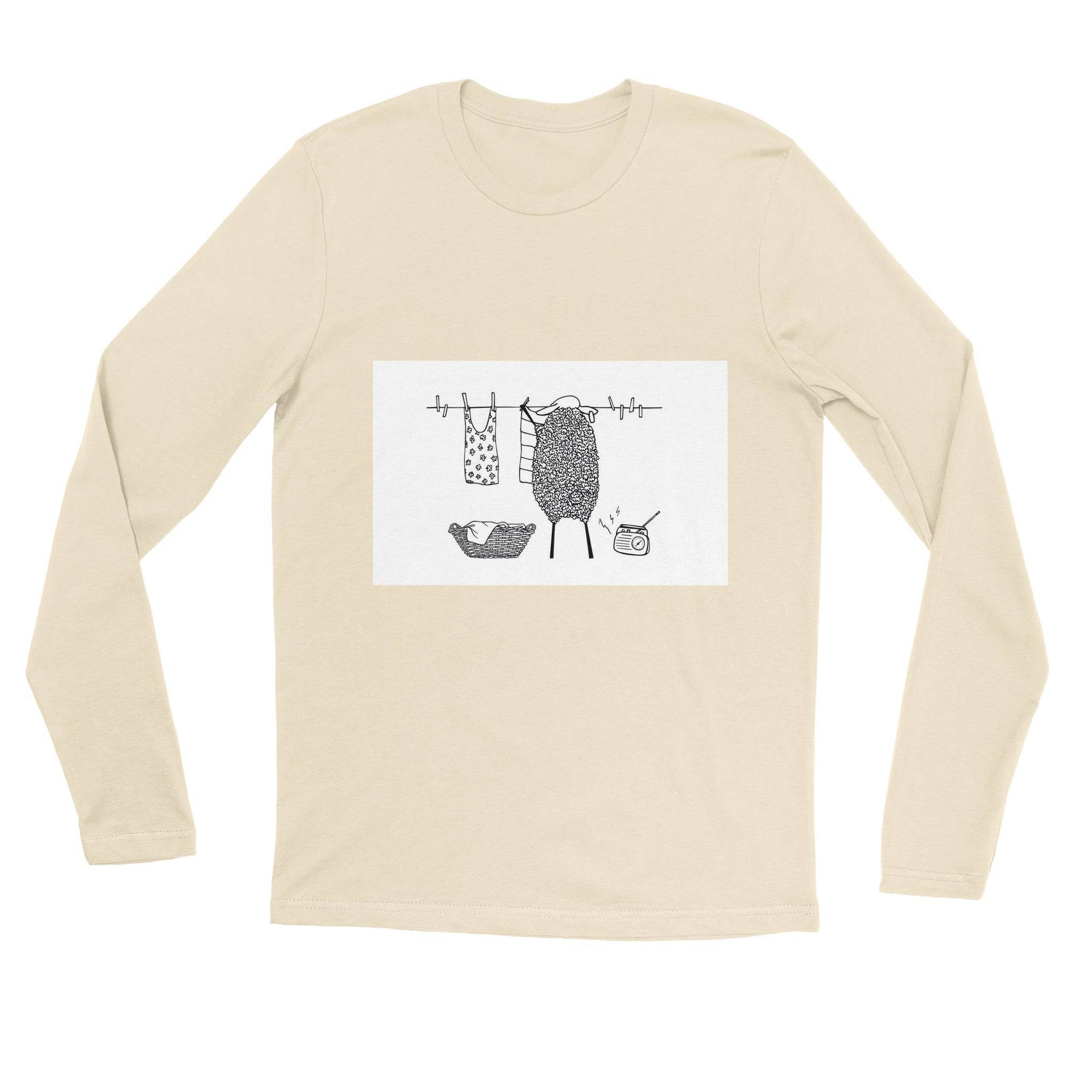 unisex Long sleeve tee/Sheep-Housewife - Enet Images