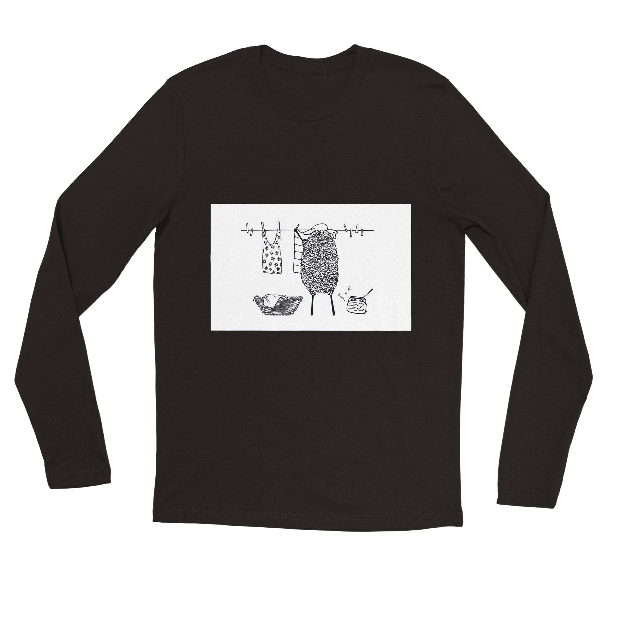 unisex Long sleeve tee/Sheep-Housewife - Enet Images
