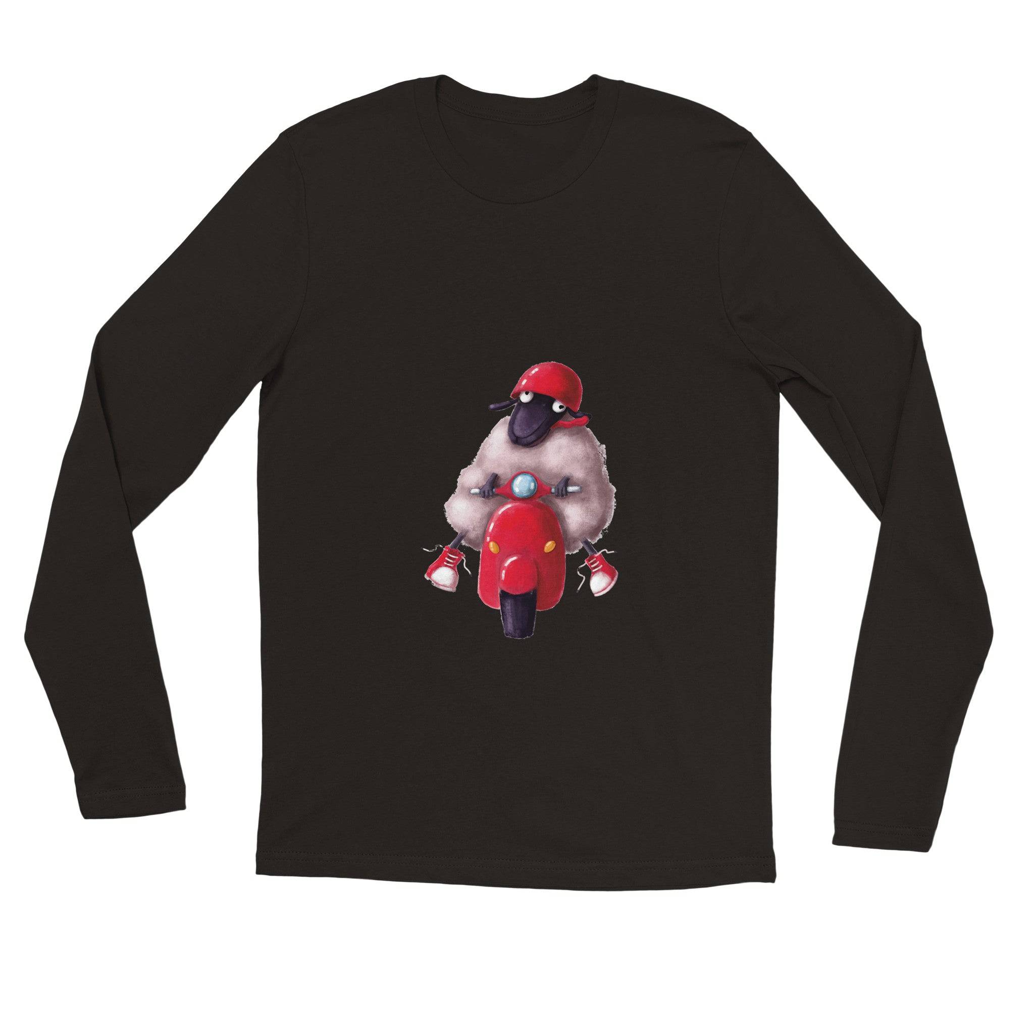 unisex Long sleeve tee/Sheep-Vespa - Enet Images