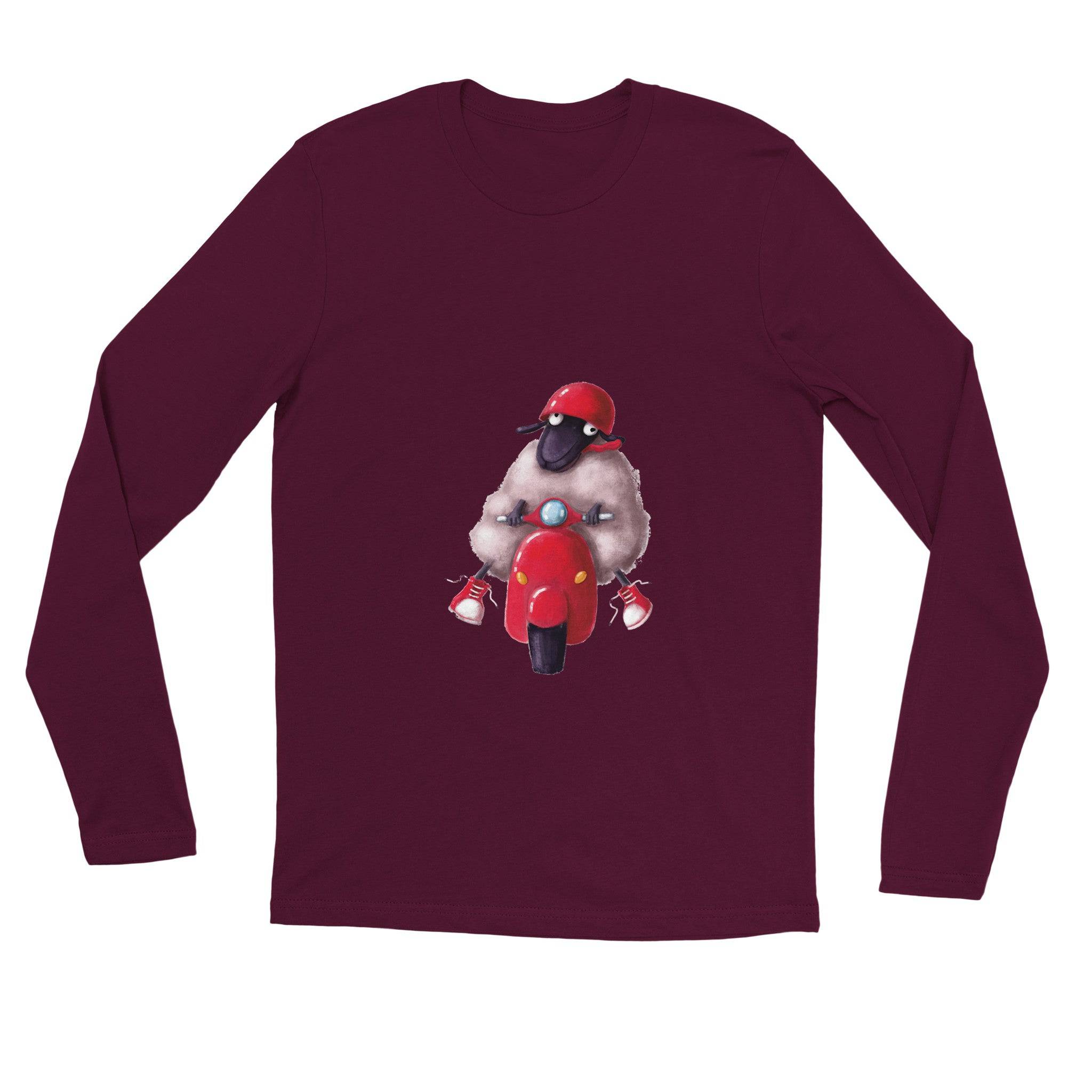 unisex Long sleeve tee/Sheep-Vespa - Enet Images