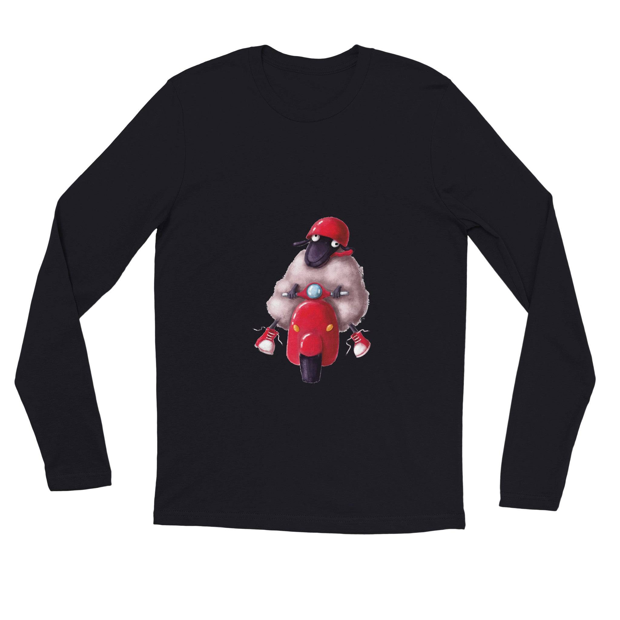 unisex Long sleeve tee/Sheep-Vespa - Enet Images