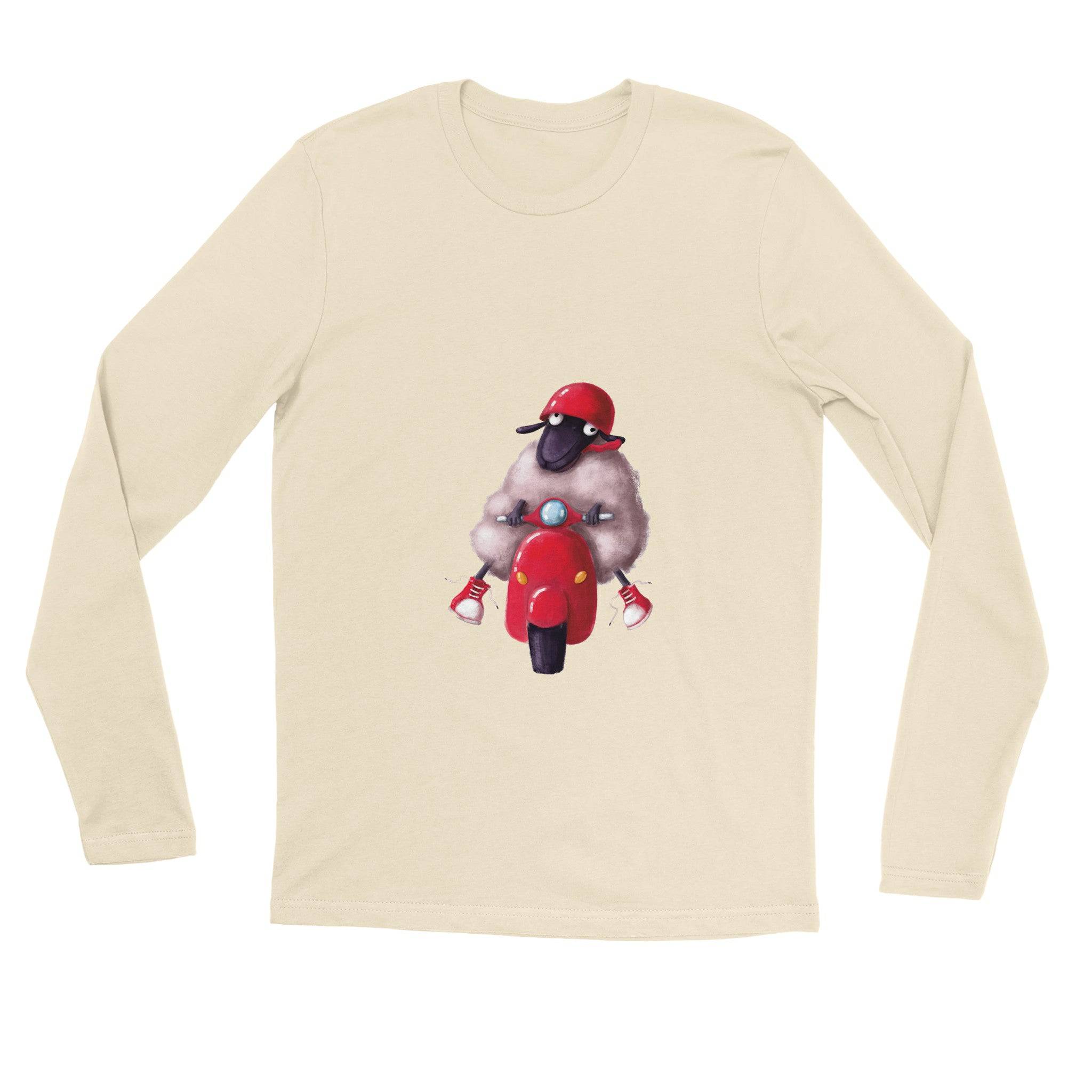 unisex Long sleeve tee/Sheep-Vespa - Enet Images