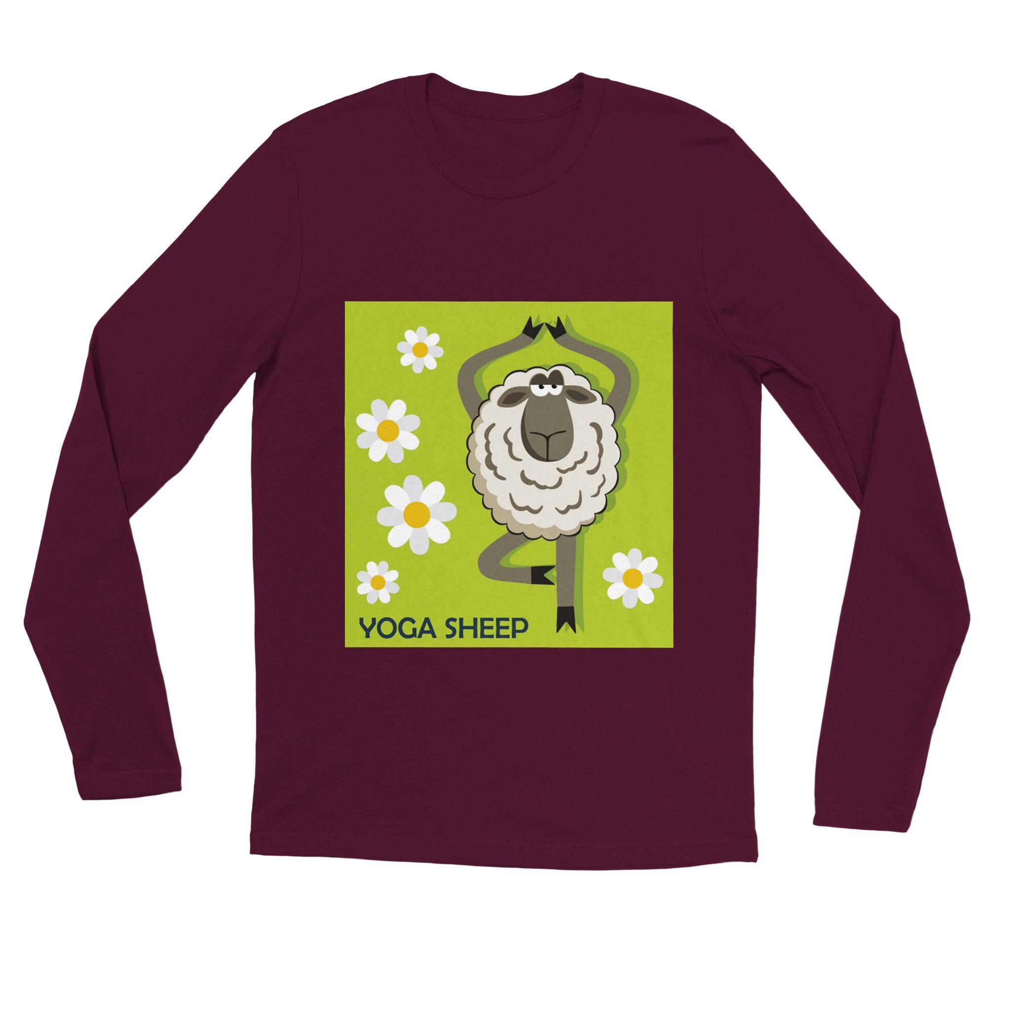 unisex Long sleeve tee/Sheep-Yoga - Enet Images