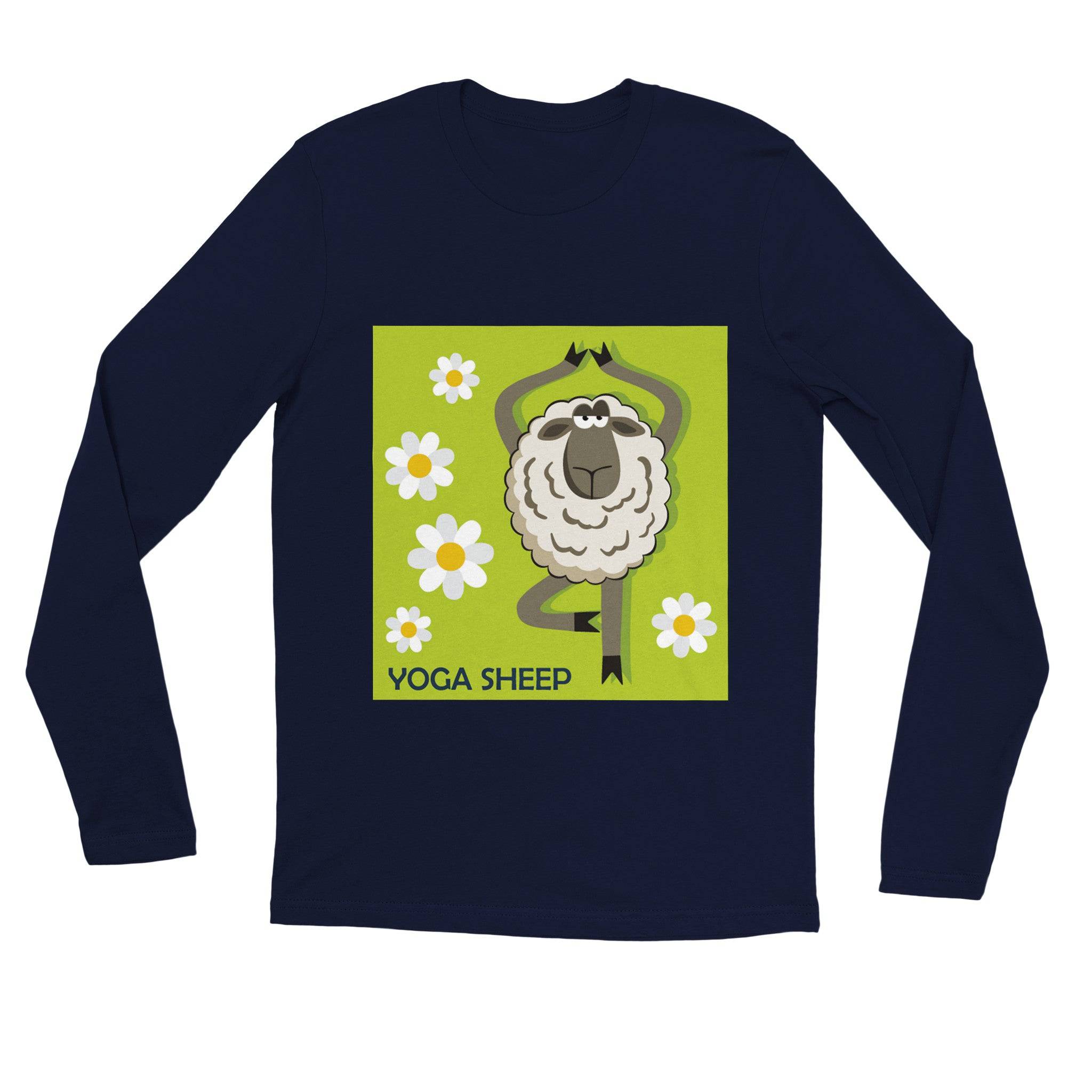 unisex Long sleeve tee/Sheep-Yoga - Enet Images