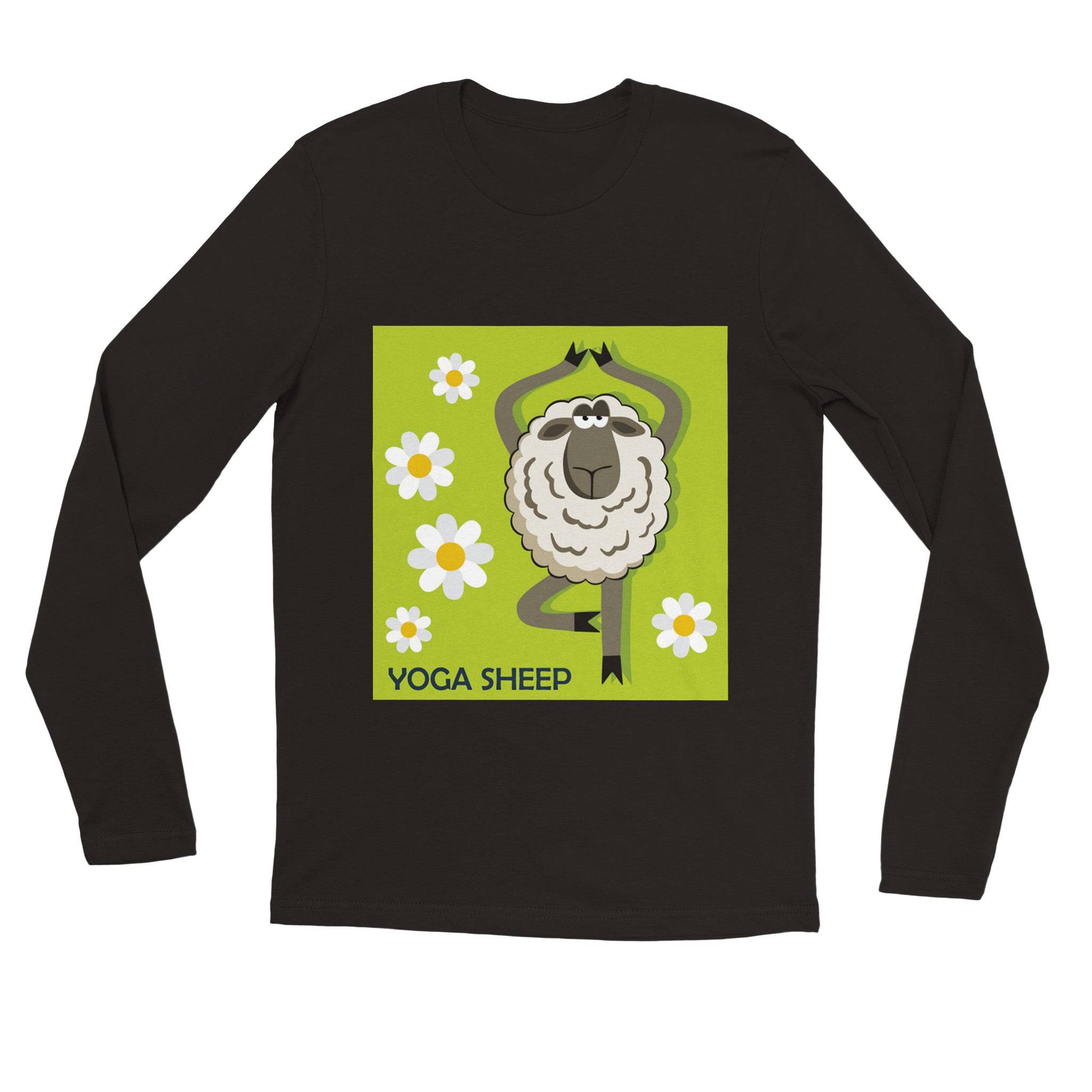 unisex Long sleeve tee/Sheep-Yoga - Enet Images