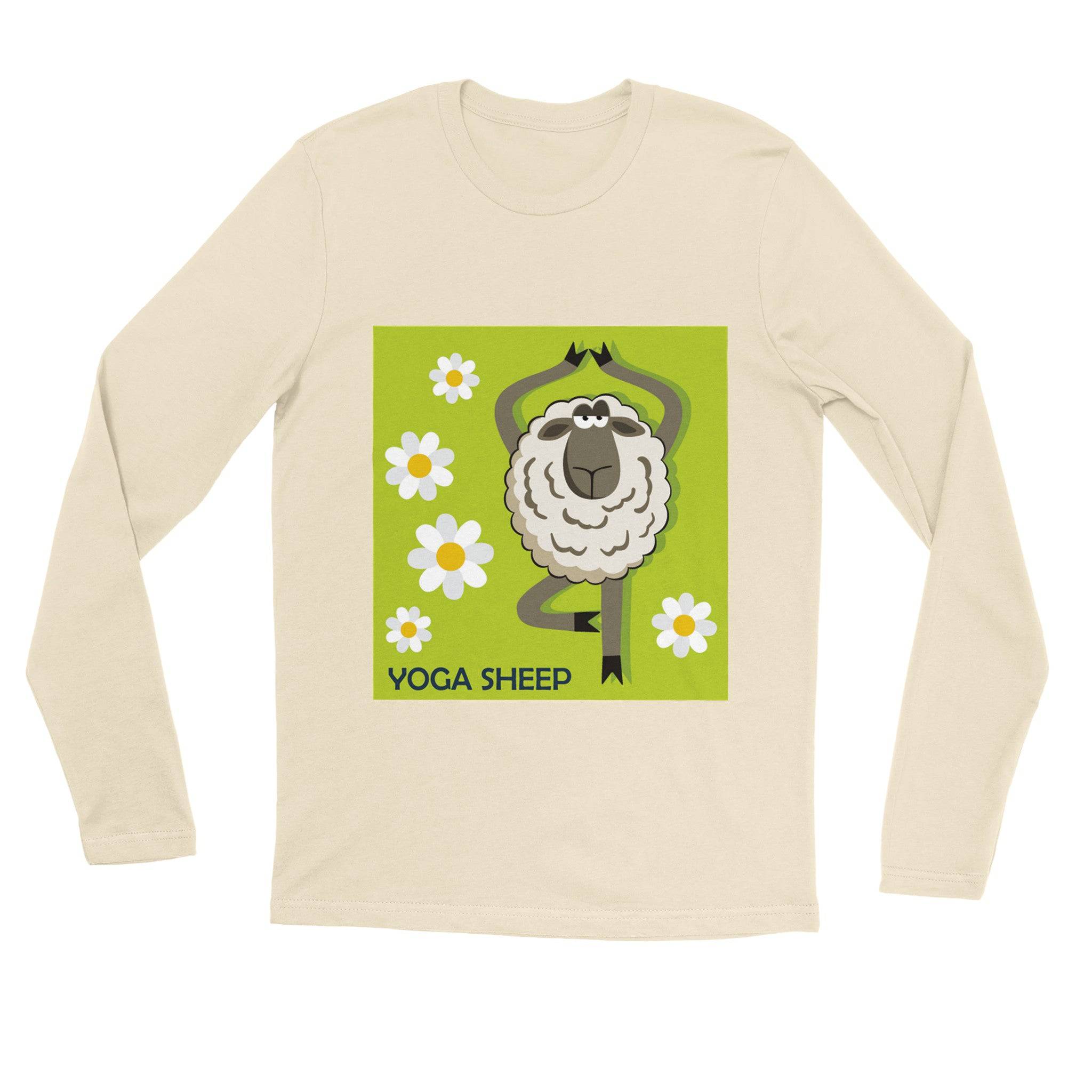 unisex Long sleeve tee/Sheep-Yoga - Enet Images