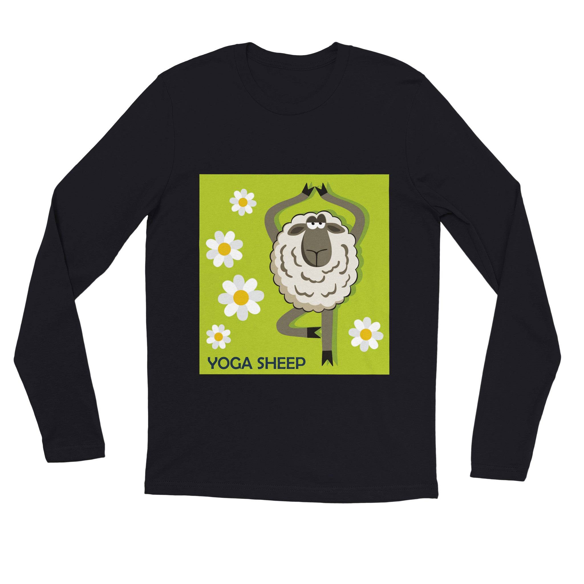 unisex Long sleeve tee/Sheep-Yoga - Enet Images