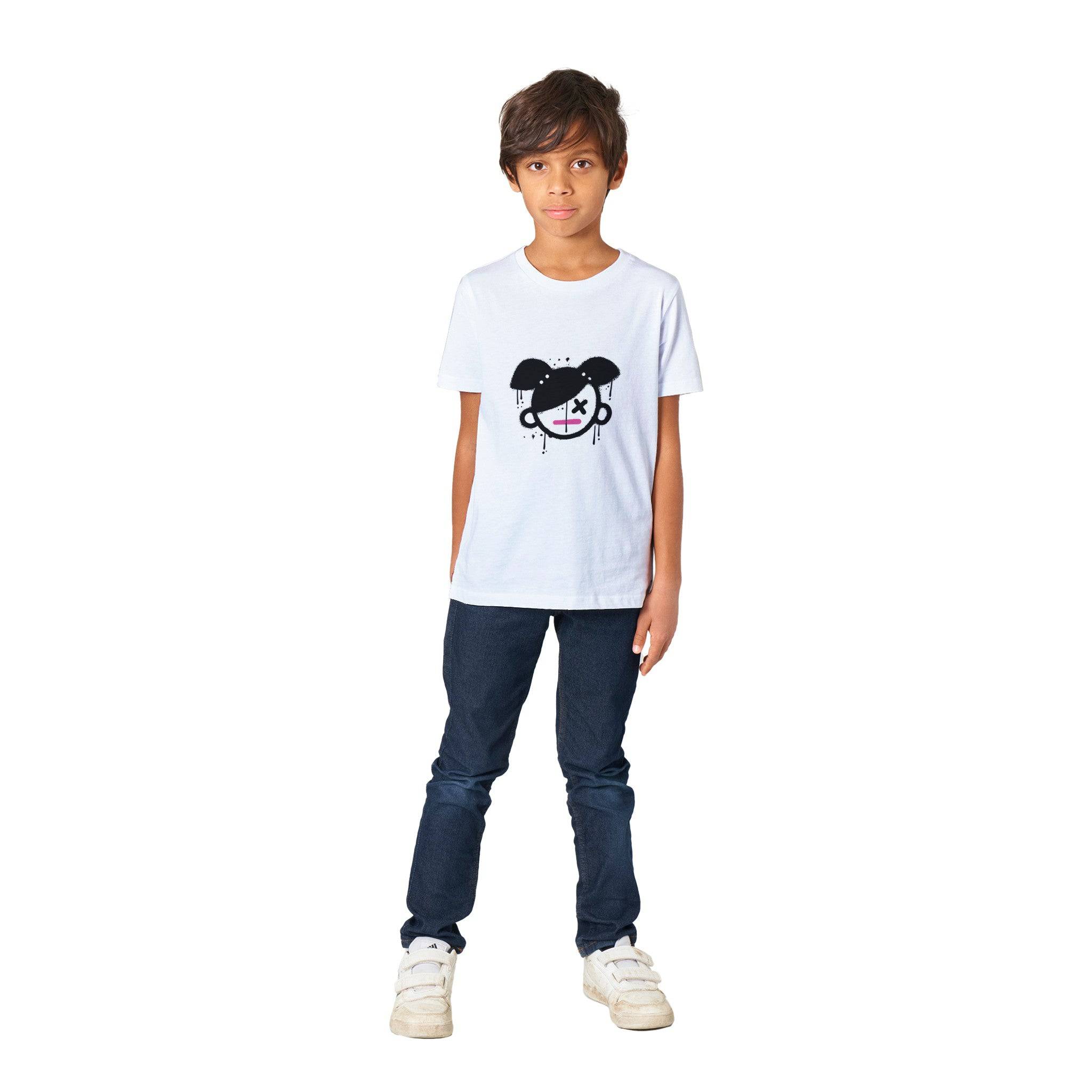 Organic Kids Crewneck T-shirt/Girly - Enet Images