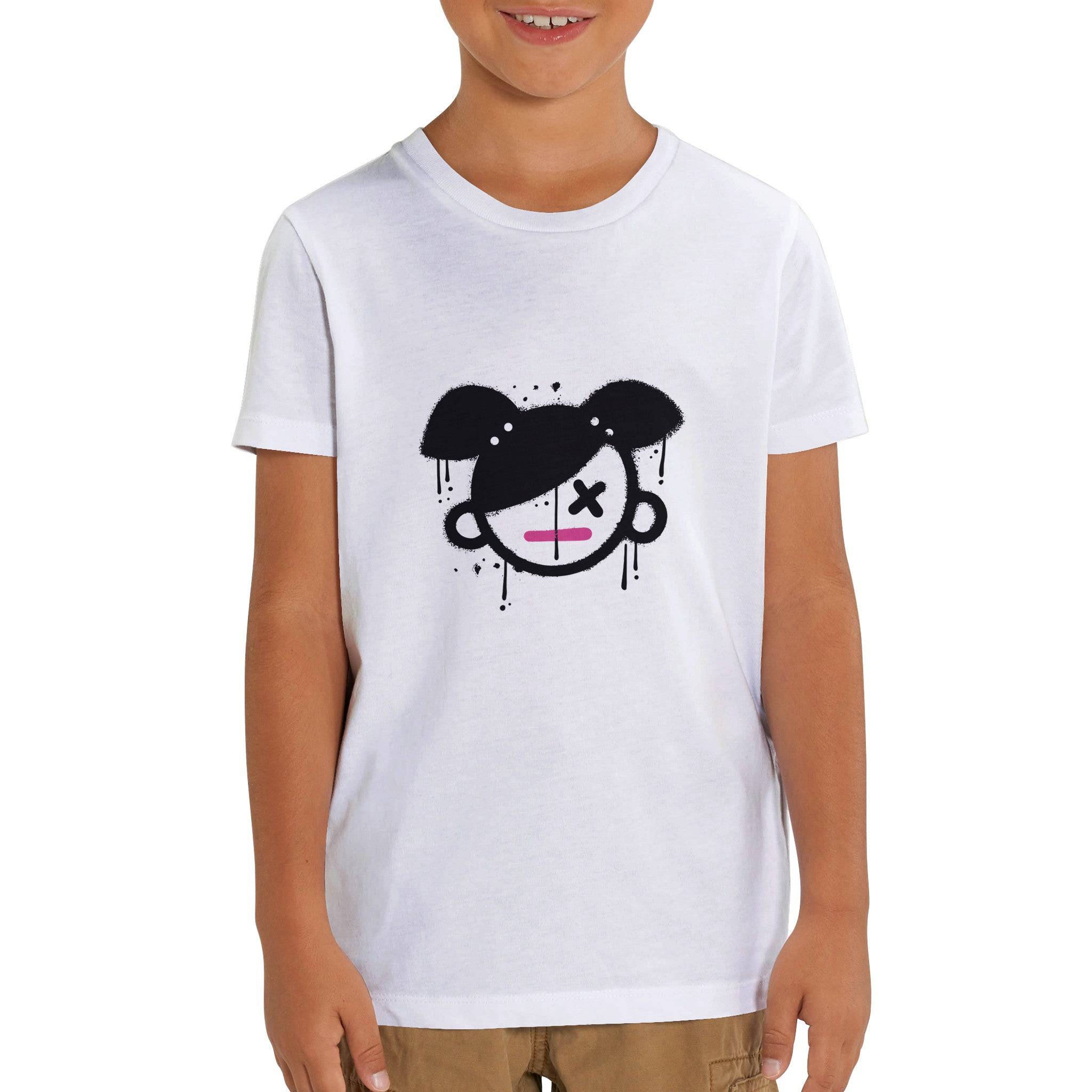 Organic Kids Crewneck T-shirt/Girly - Enet Images